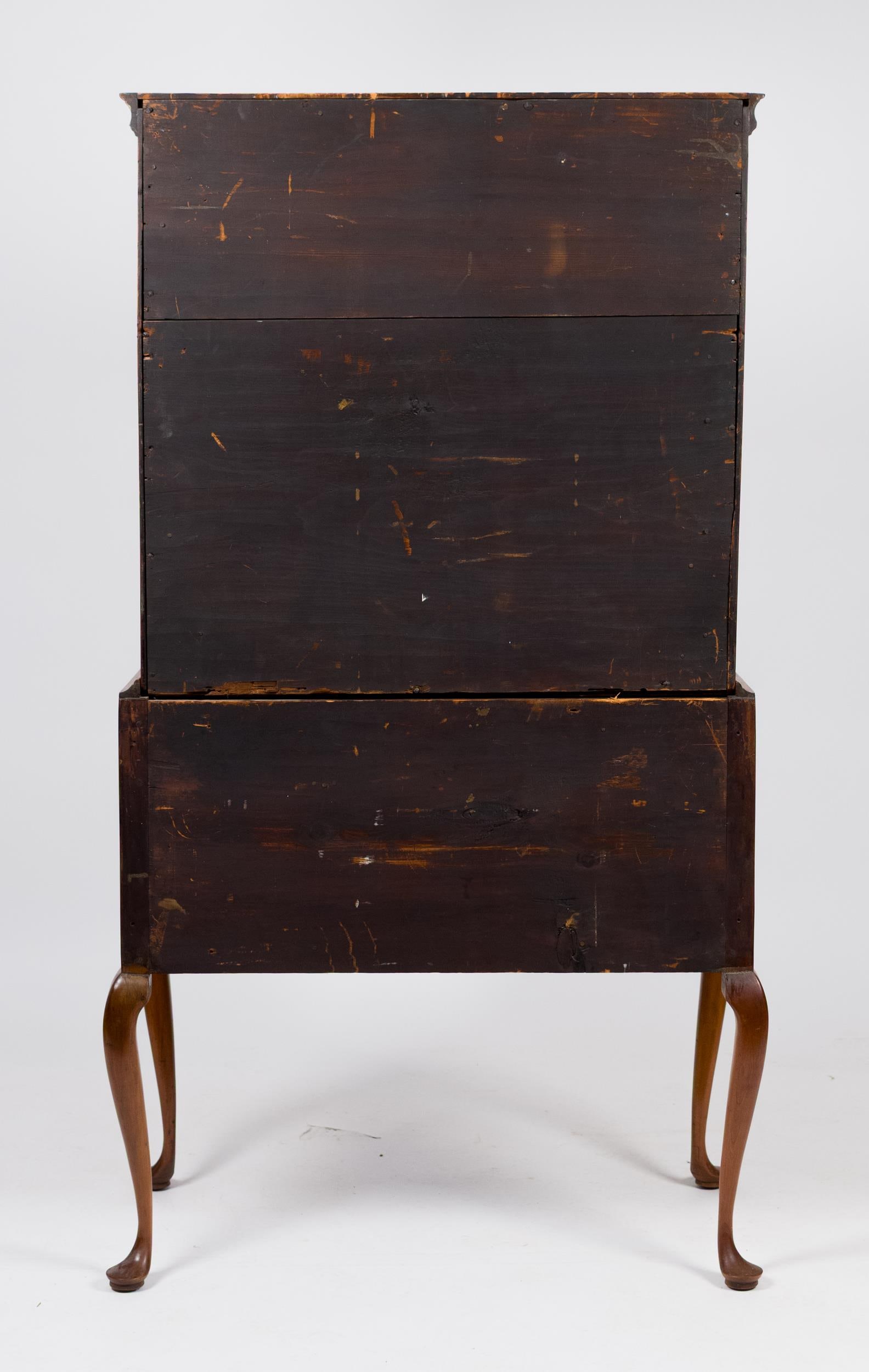 18TH C. WETHERSFIELD CT CHERRY HIGHBOY. - 13