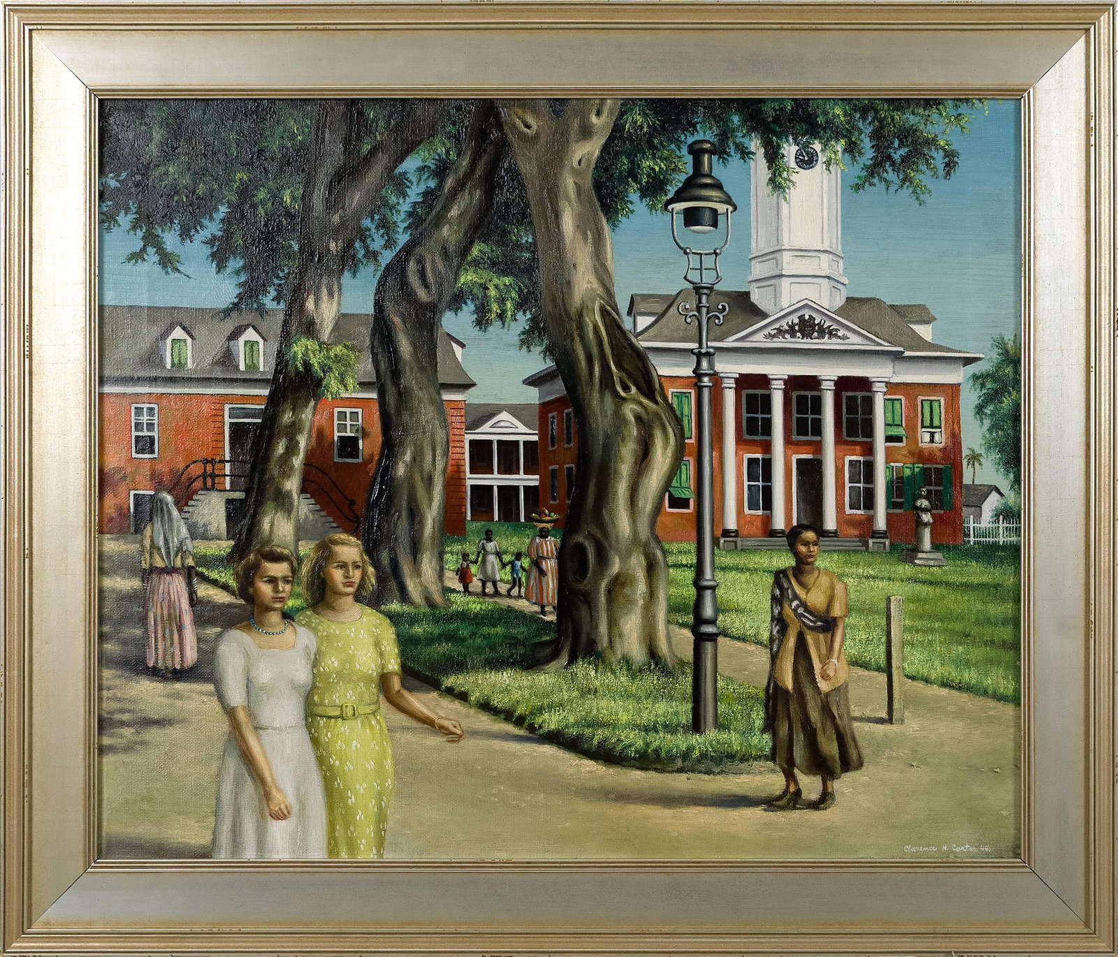 CLARENCE HOLBROOK CARTER OIL, GOVT. SQUARE, SURINAM. (1 of 12)