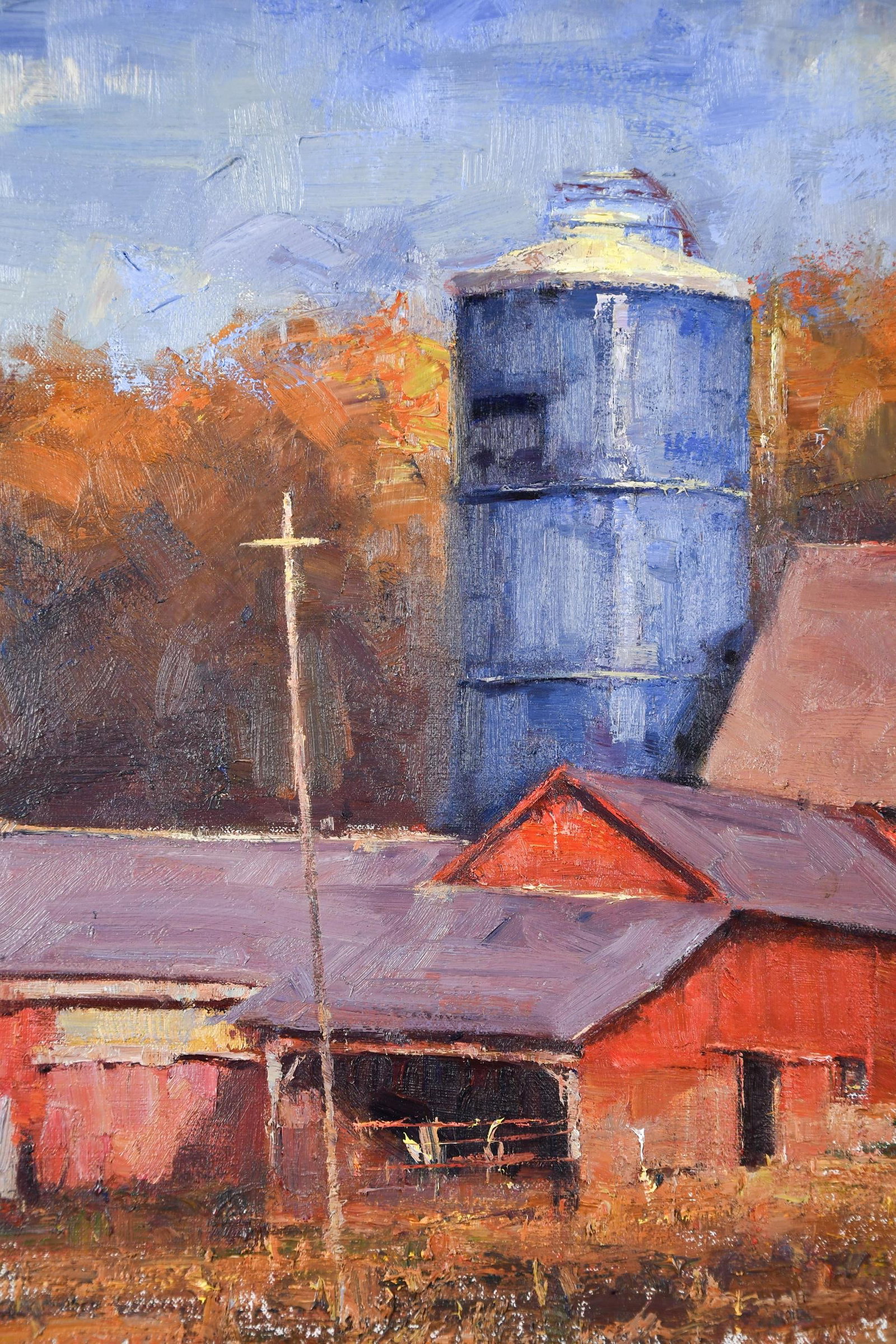 GEORGE VAN HOOK OIL, RED BARNS. - 3