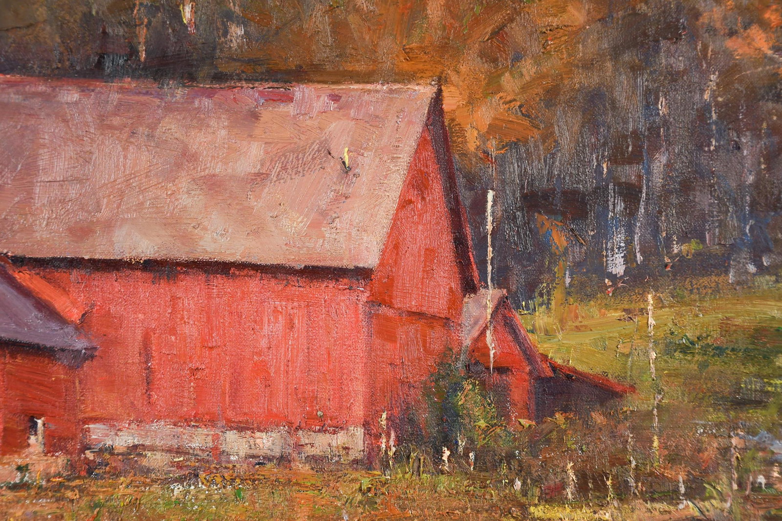 GEORGE VAN HOOK OIL, RED BARNS. - 6