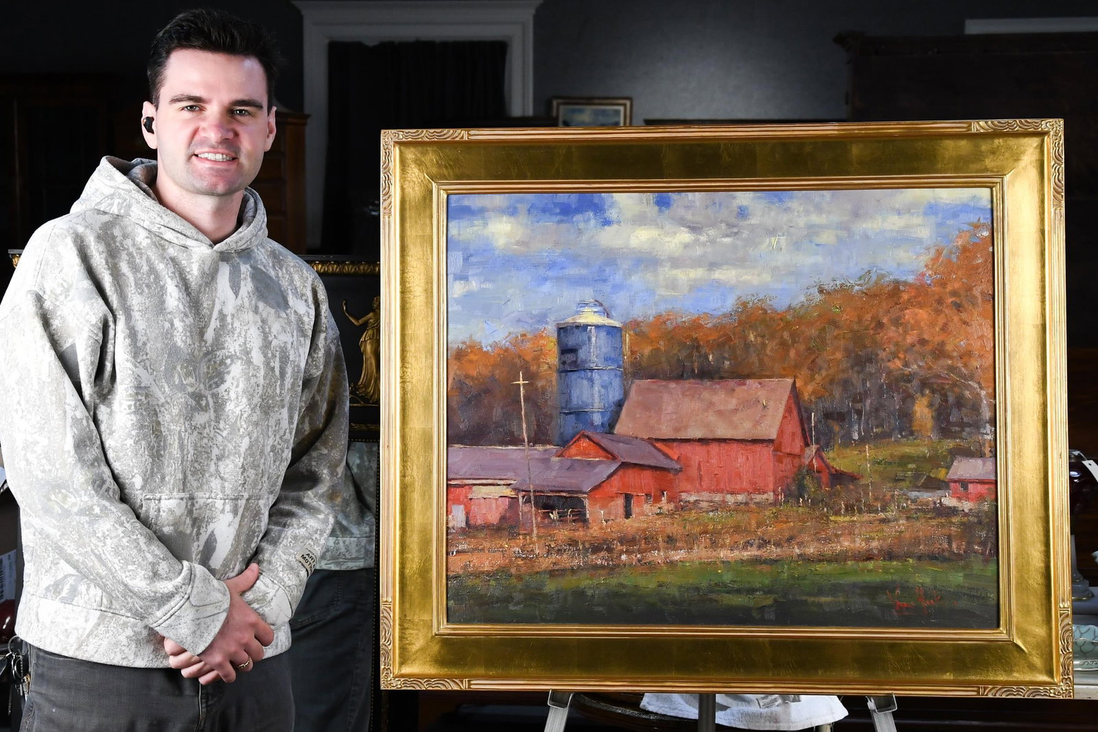 GEORGE VAN HOOK OIL, RED BARNS. - 9