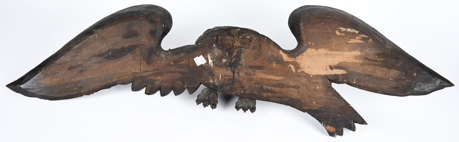 CARVED 19TH C. SPREAD WING EAGLE. - 6
