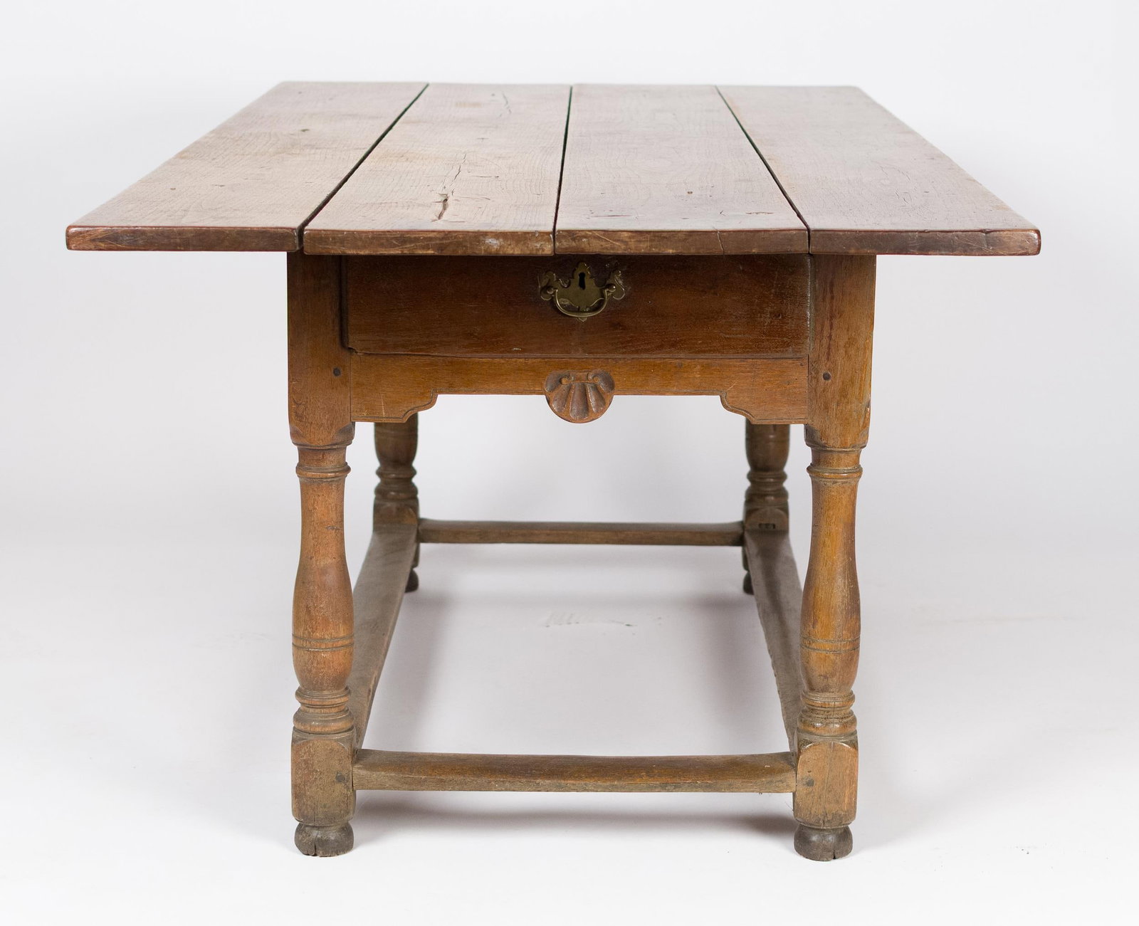 DOCUMENTED 18TH C. PA WALNUT TAVERN TABLE. - 10