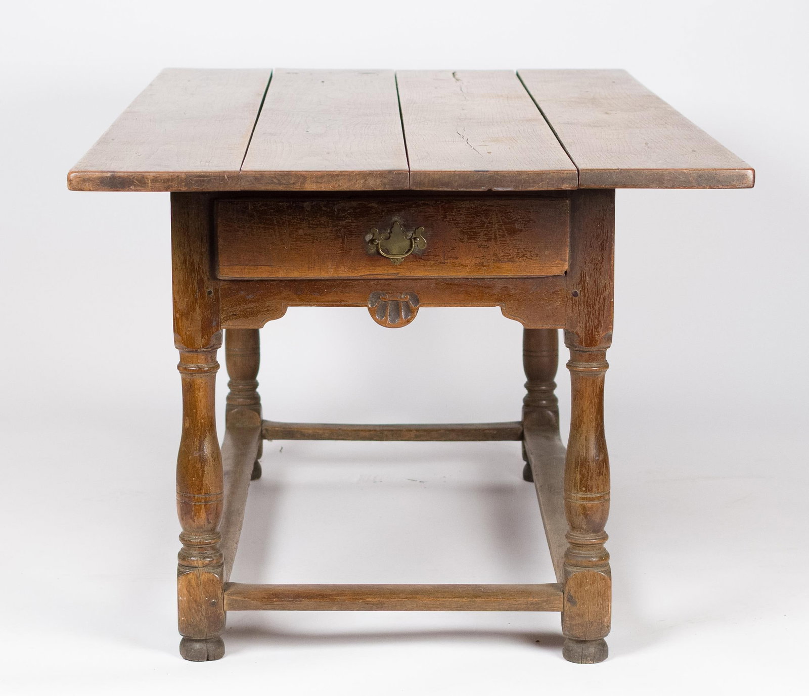 DOCUMENTED 18TH C. PA WALNUT TAVERN TABLE. - 11