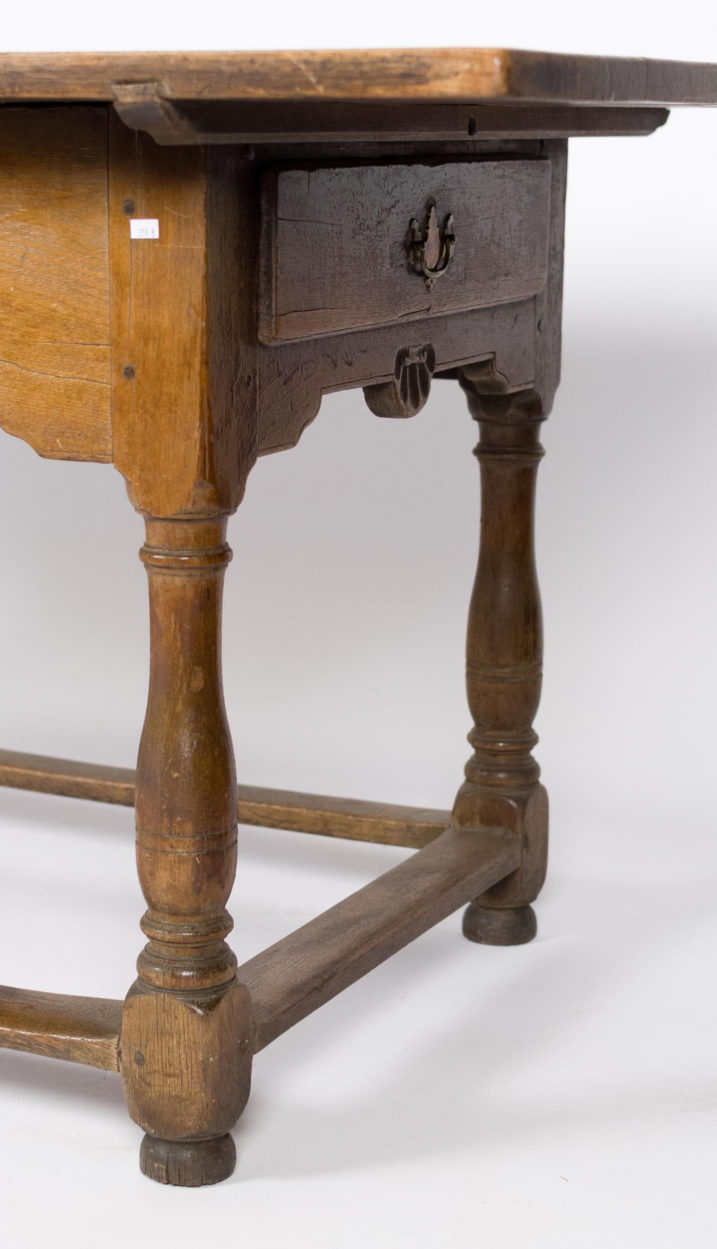 DOCUMENTED 18TH C. PA WALNUT TAVERN TABLE. - 5