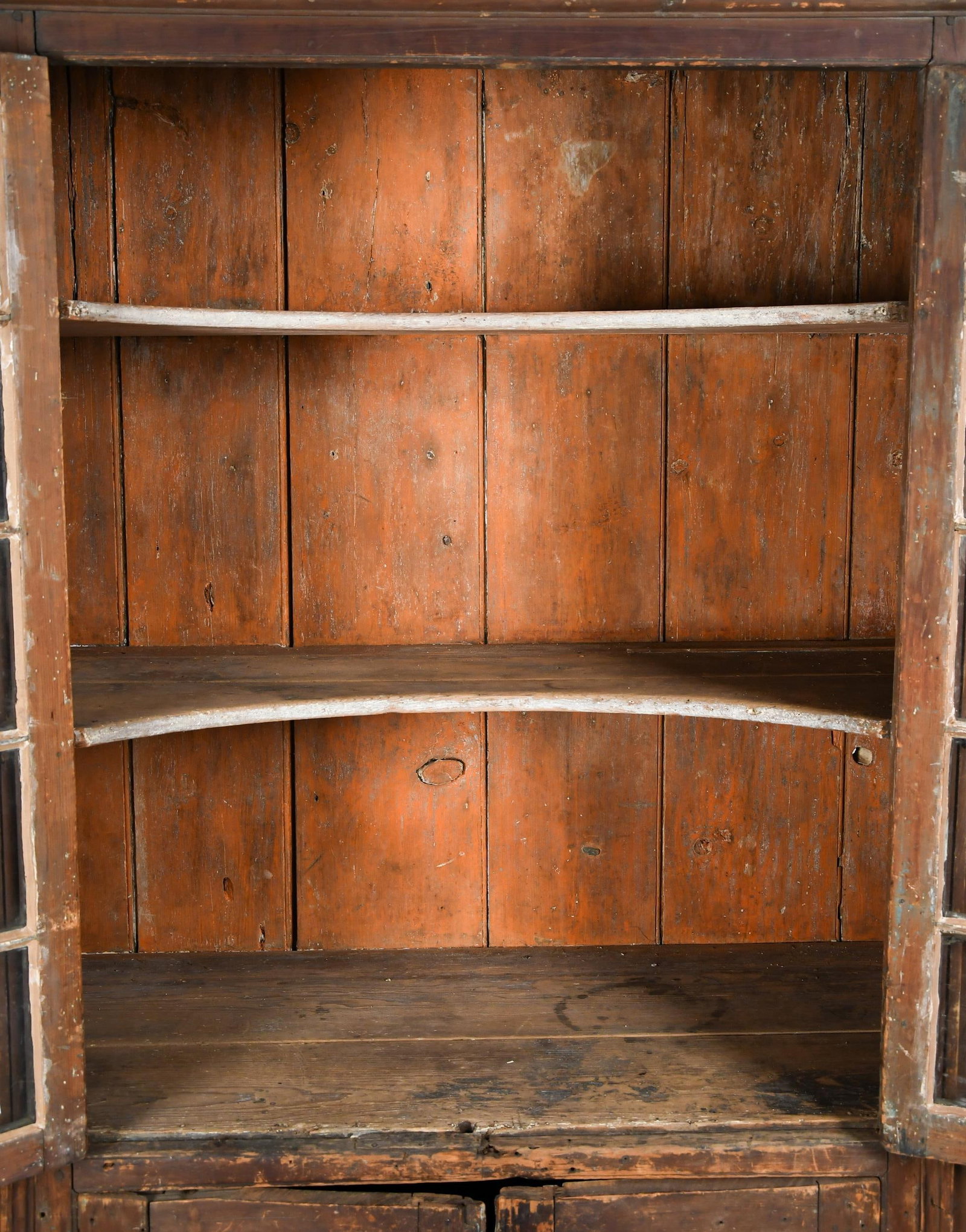 18TH C. MA ARCHITECTURAL CUPBOARD. - 3