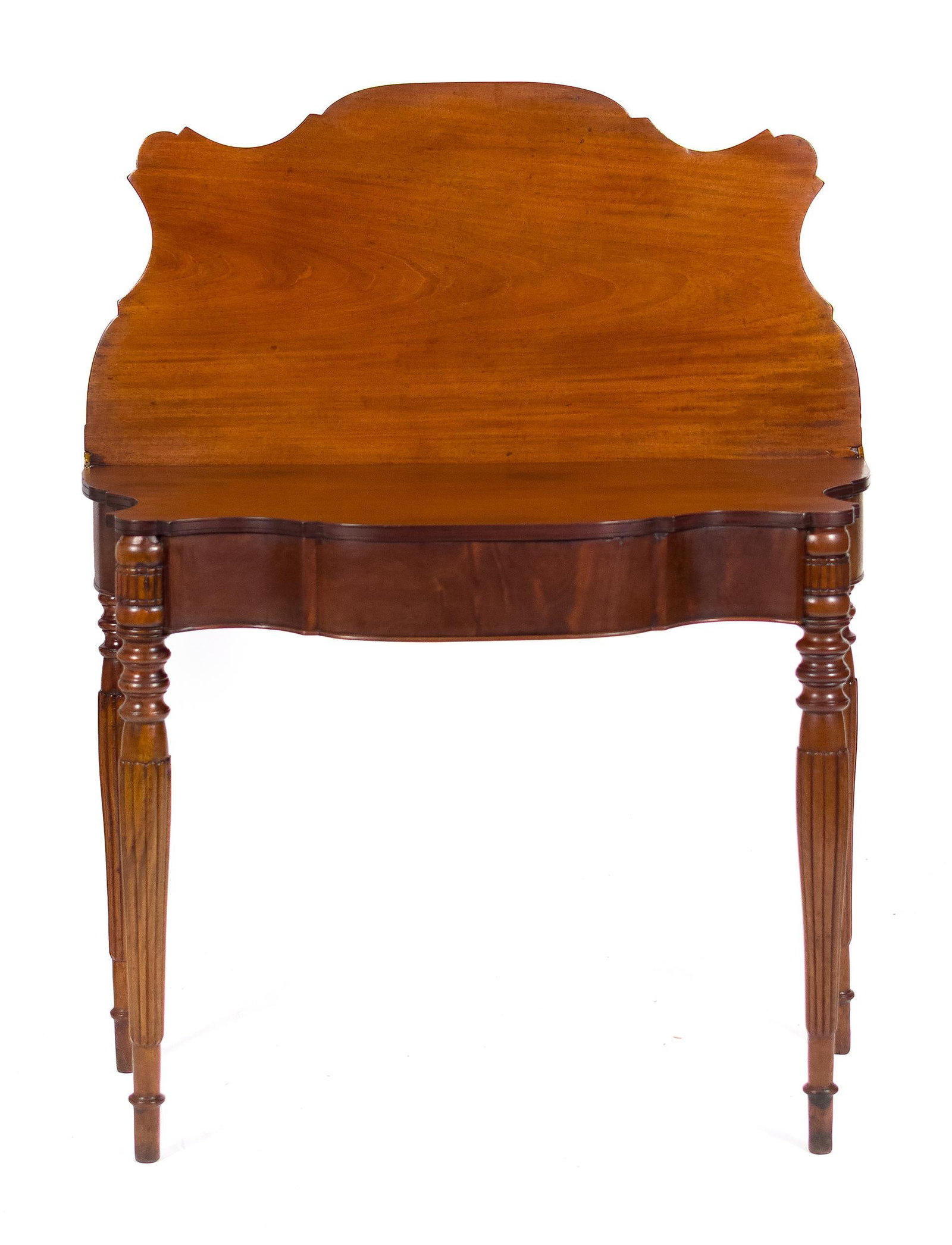 19TH C. PORTER BLANCHARD MAHOGANY CARD TABLE. (1 of 14)
