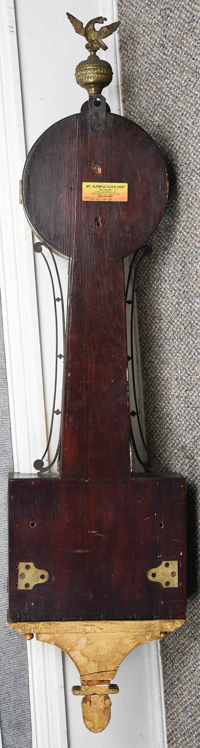 EARLY 19TH C. SIGNED BANJO CLOCK. - 16