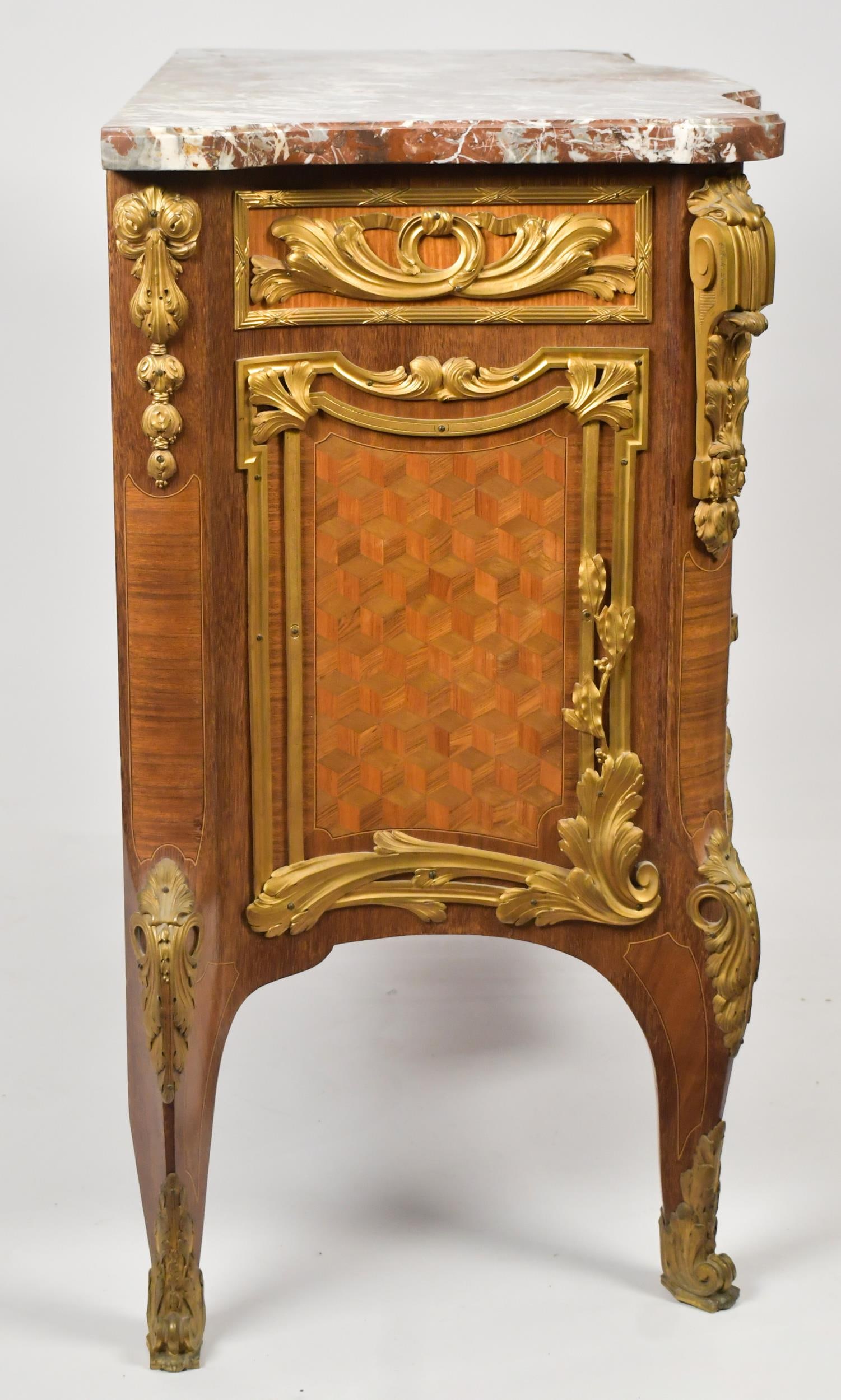 IMPORTANT FRENCH LINKE WORKSHOP SIGNED COMMODE. - 13