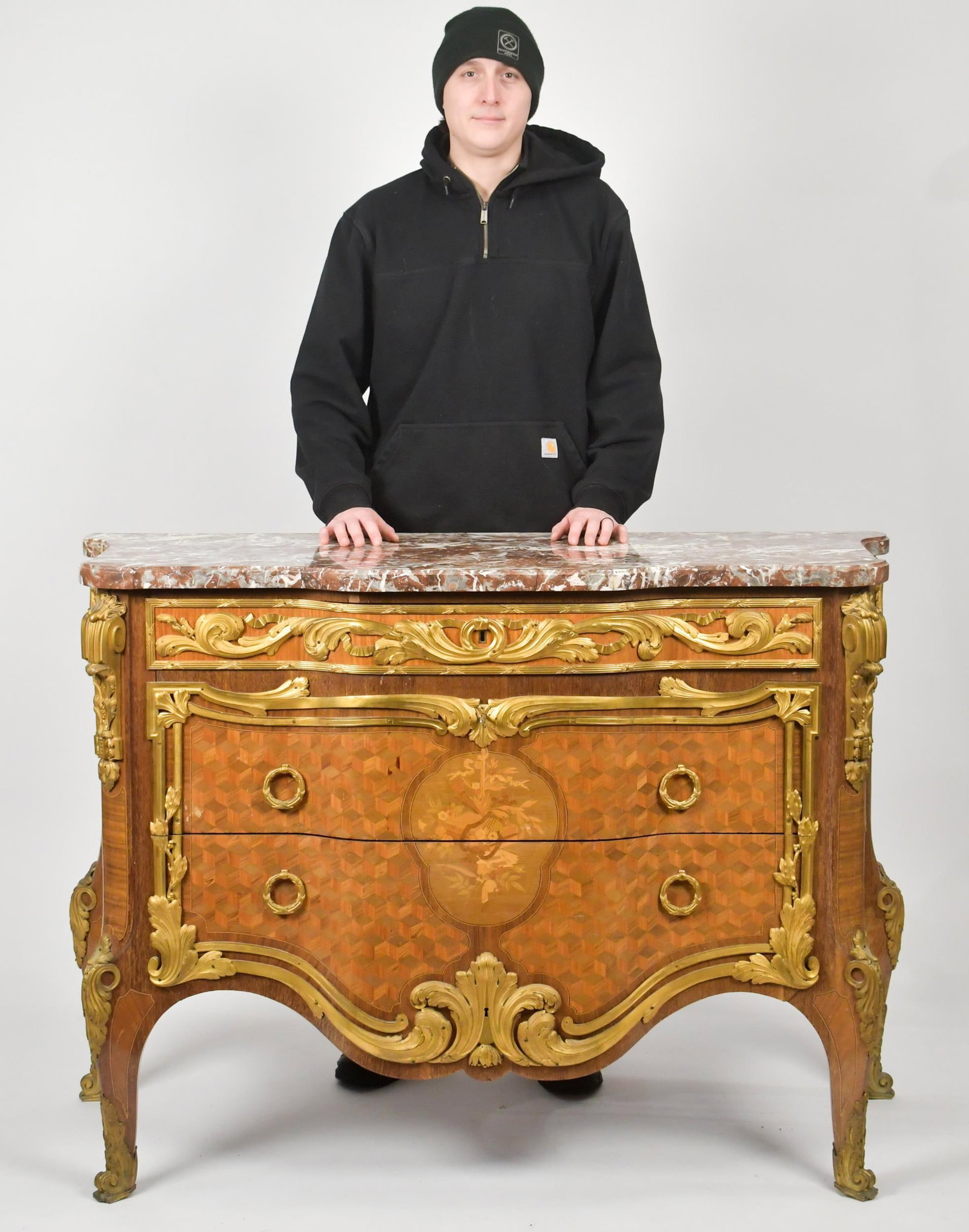 IMPORTANT FRENCH LINKE WORKSHOP SIGNED COMMODE. - 14