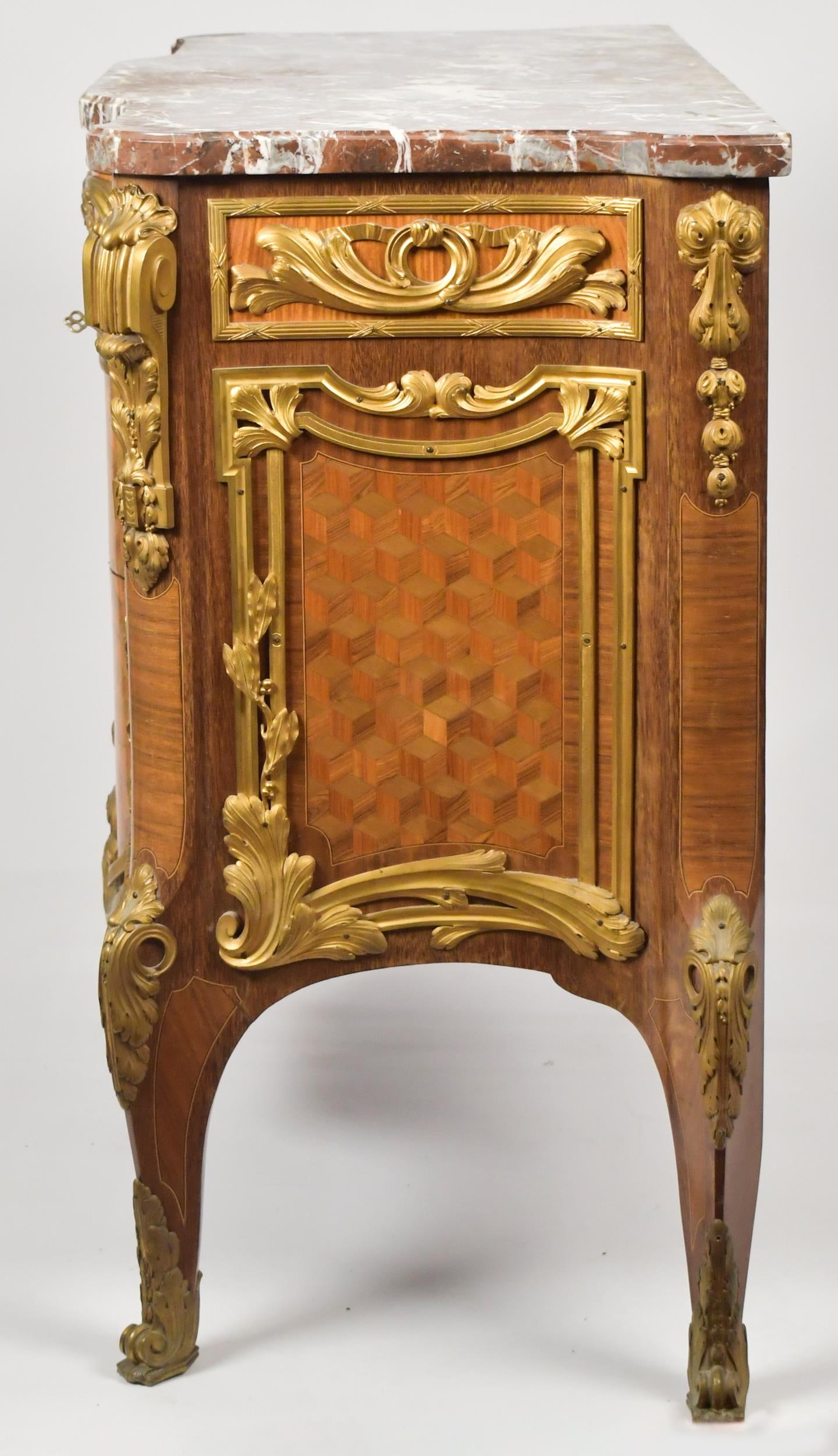 IMPORTANT FRENCH LINKE WORKSHOP SIGNED COMMODE. - 15