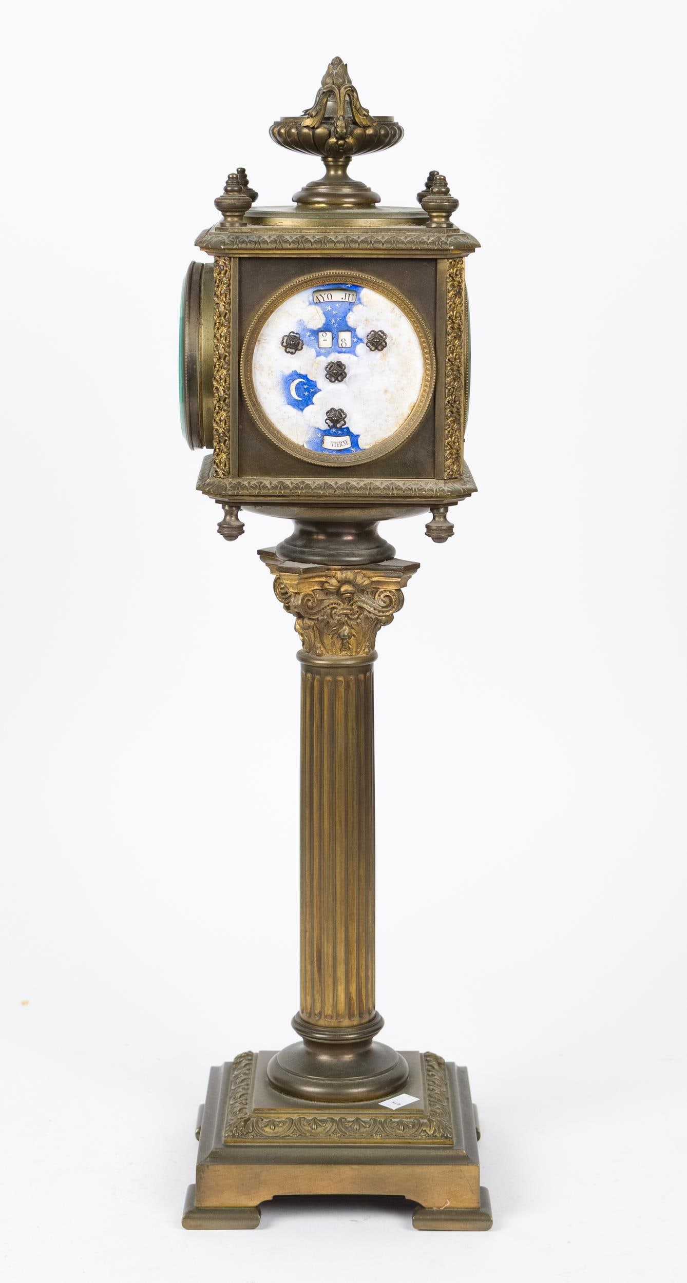19TH C. FOUR DIAL MULTI-FUNCTION FRENCH TOWER CLOCK. - 11