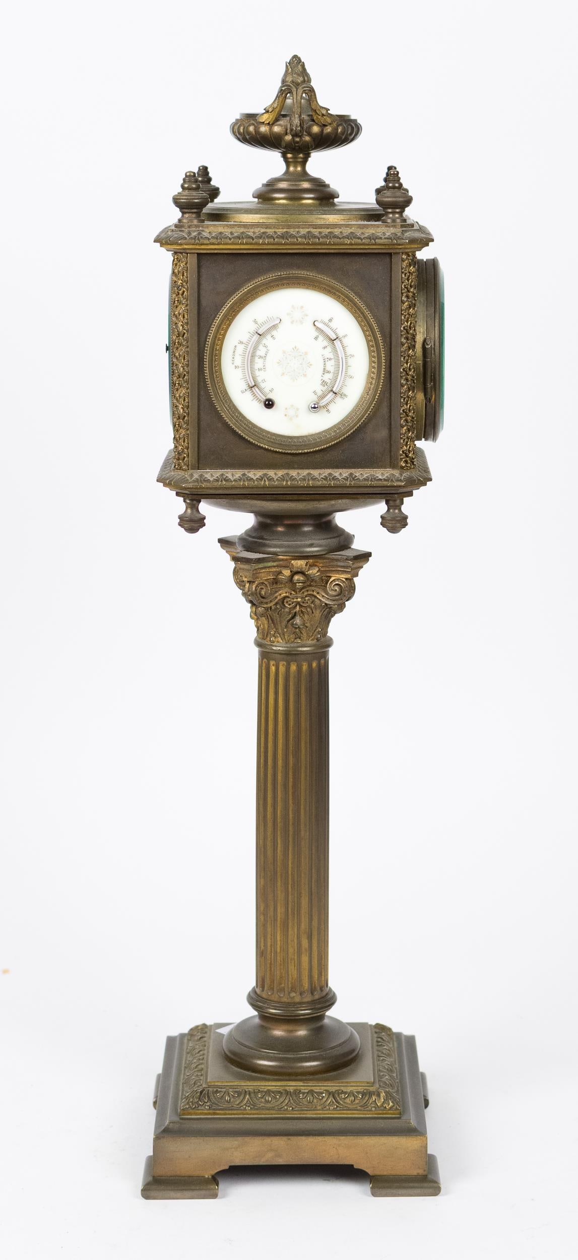 19TH C. FOUR DIAL MULTI-FUNCTION FRENCH TOWER CLOCK. - 7