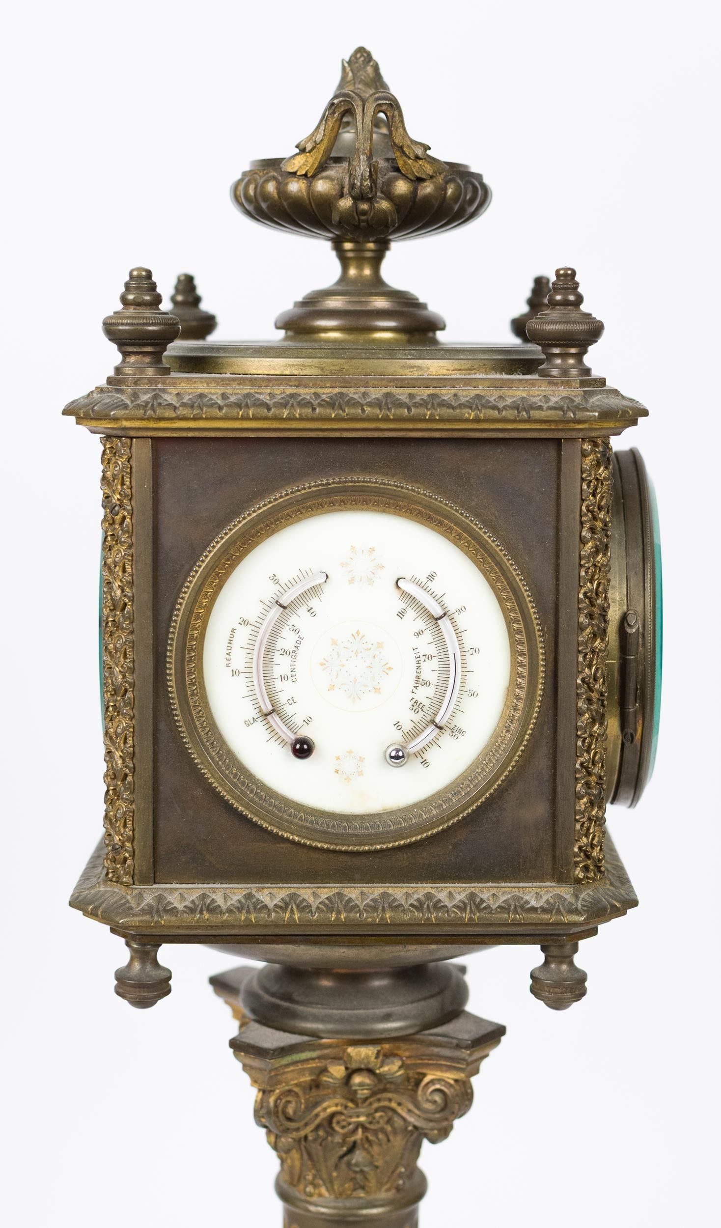19TH C. FOUR DIAL MULTI-FUNCTION FRENCH TOWER CLOCK. - 9