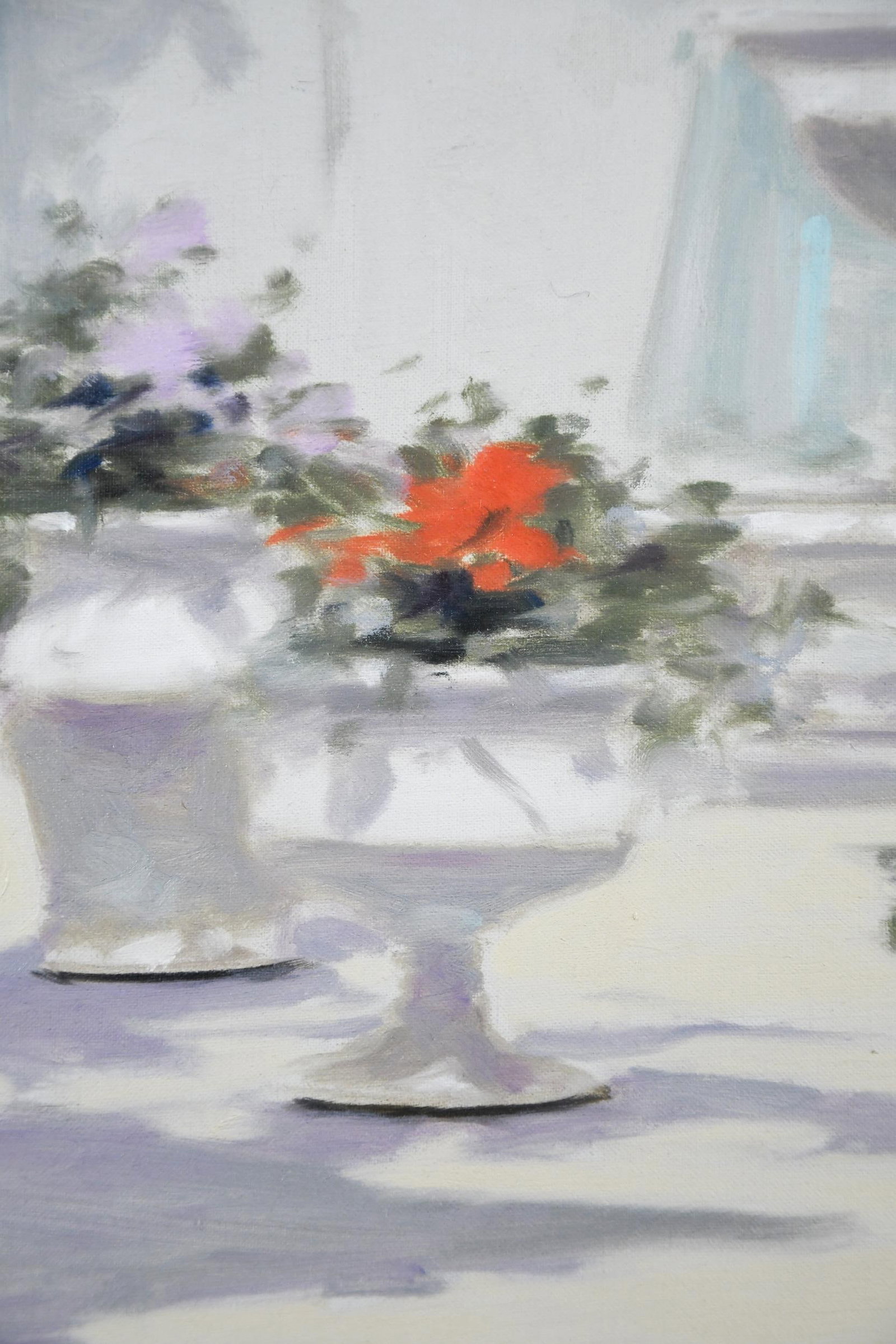ANDRE GISSON OIL, COURTYARD SCENE. - 5