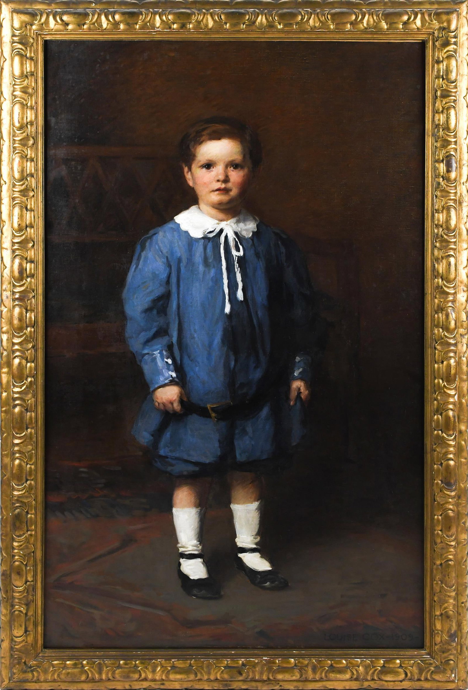 LOUISE COX, O/C, BOY IN BLUE 1909. (1 of 8)