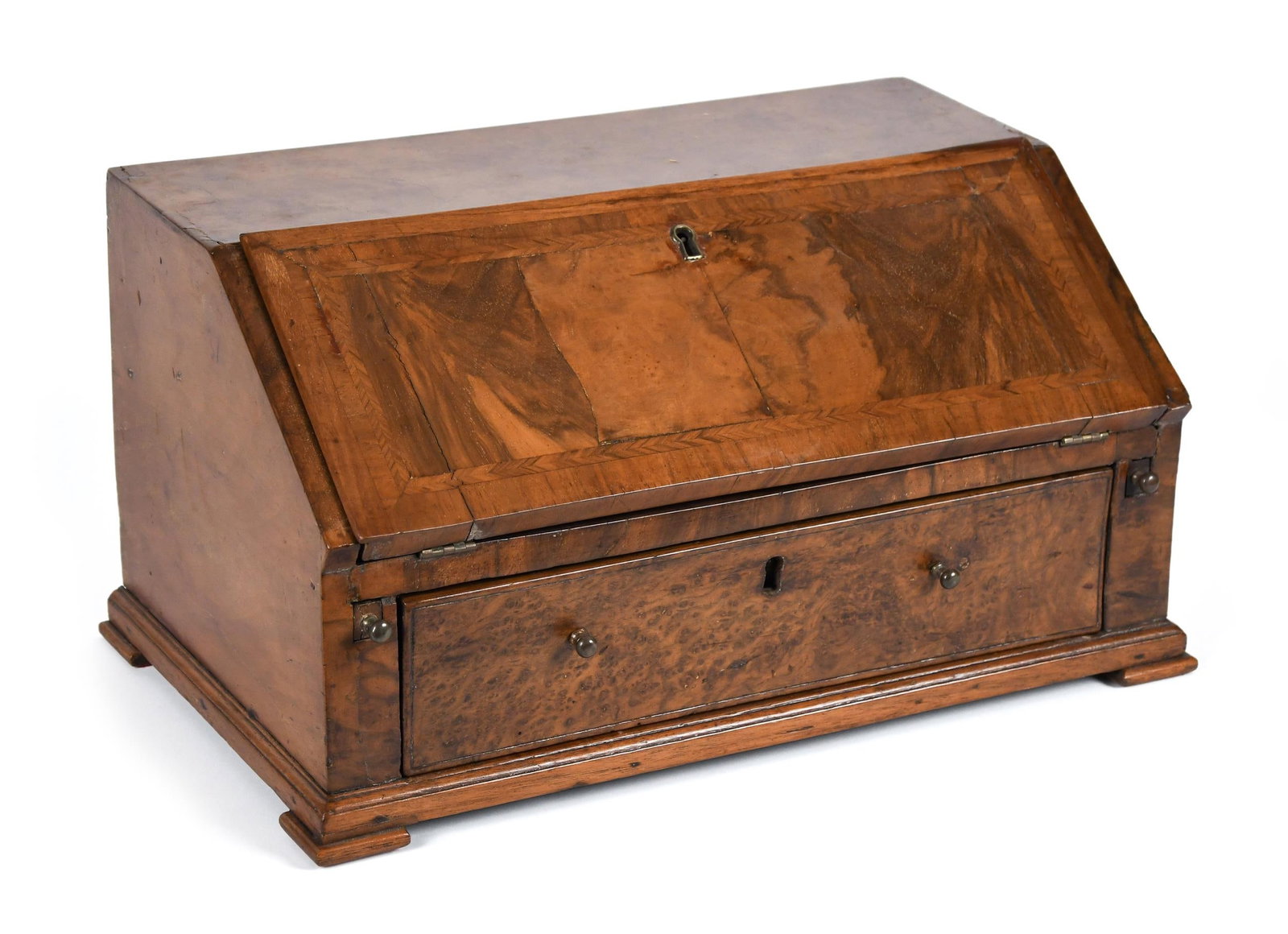 GEORGIAN TABLE TOP WRITING DESK. (1 of 9)