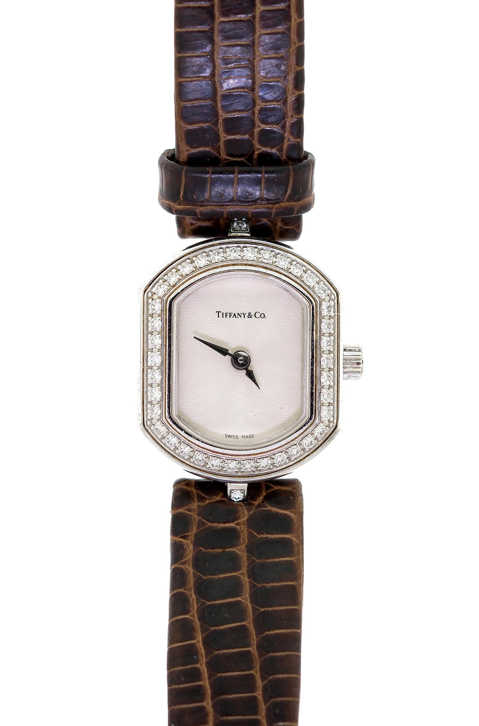 TIFFANY & CO. MARK COUPE 18K GOLD DIAMOND WATCH. (1 of 12)