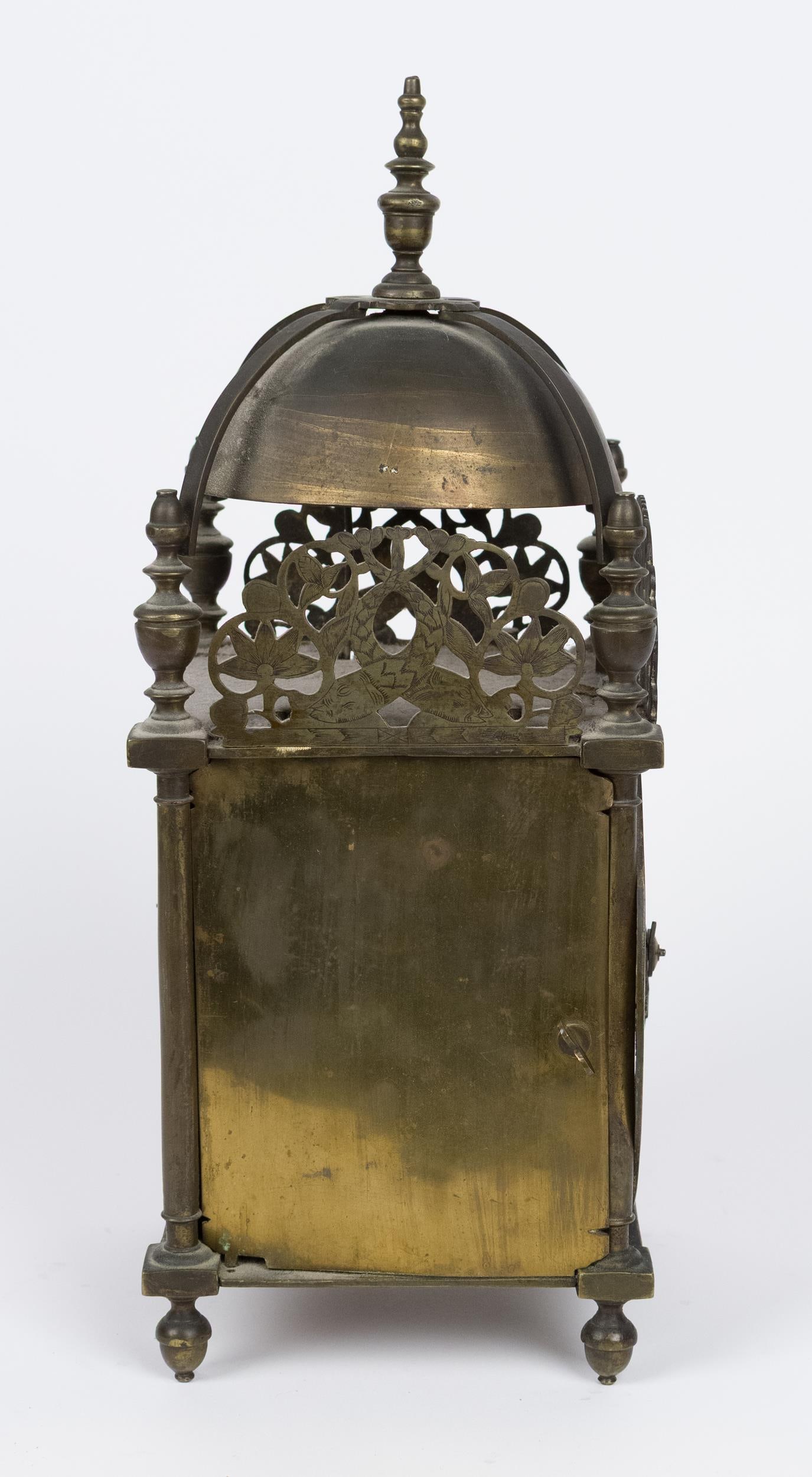 17TH C. JOHN SNOW BRASS LANTERN CLOCK. - 10