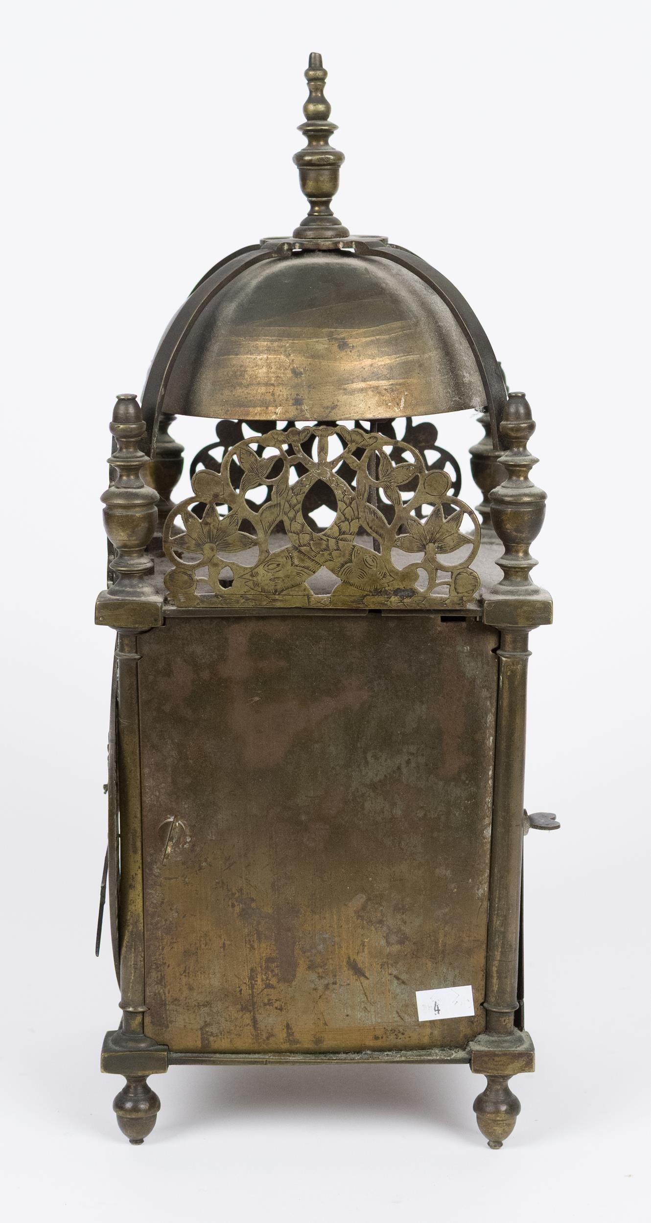 17TH C. JOHN SNOW BRASS LANTERN CLOCK. - 6