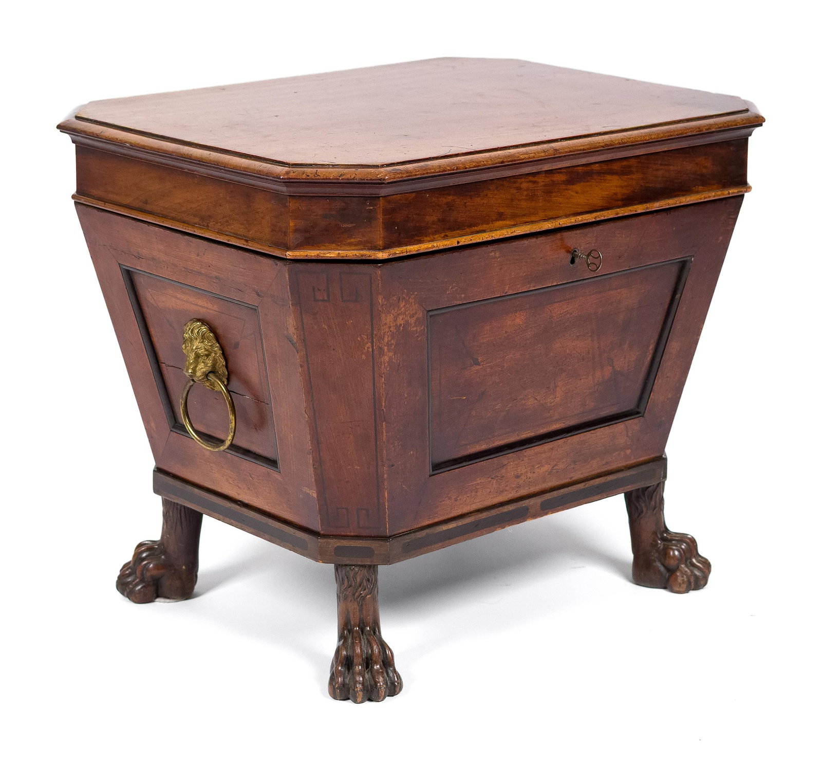 19TH C. ENGLISH REGENCY CELLARETTE. (1 of 11)