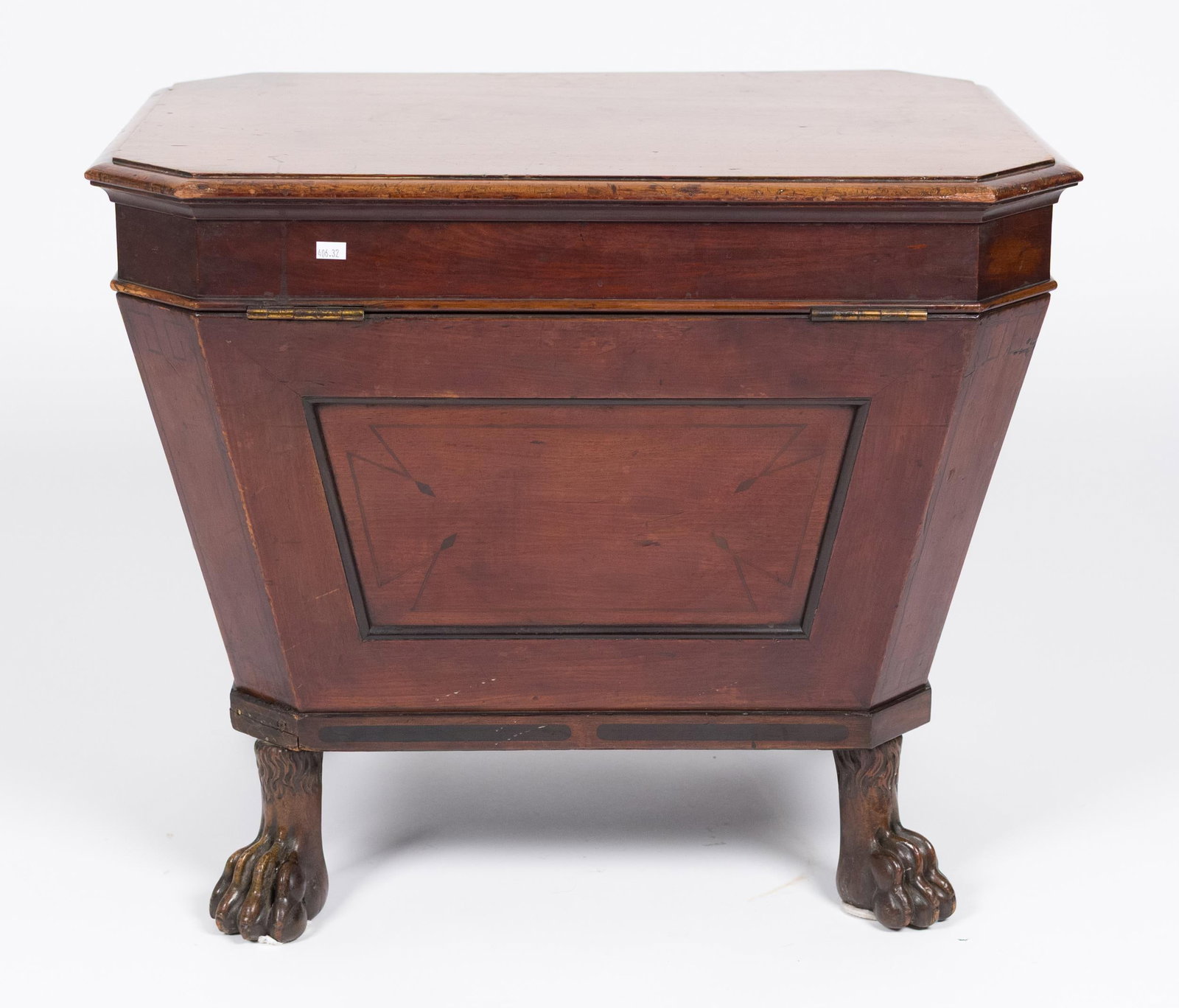 19TH C. ENGLISH REGENCY CELLARETTE. - 8