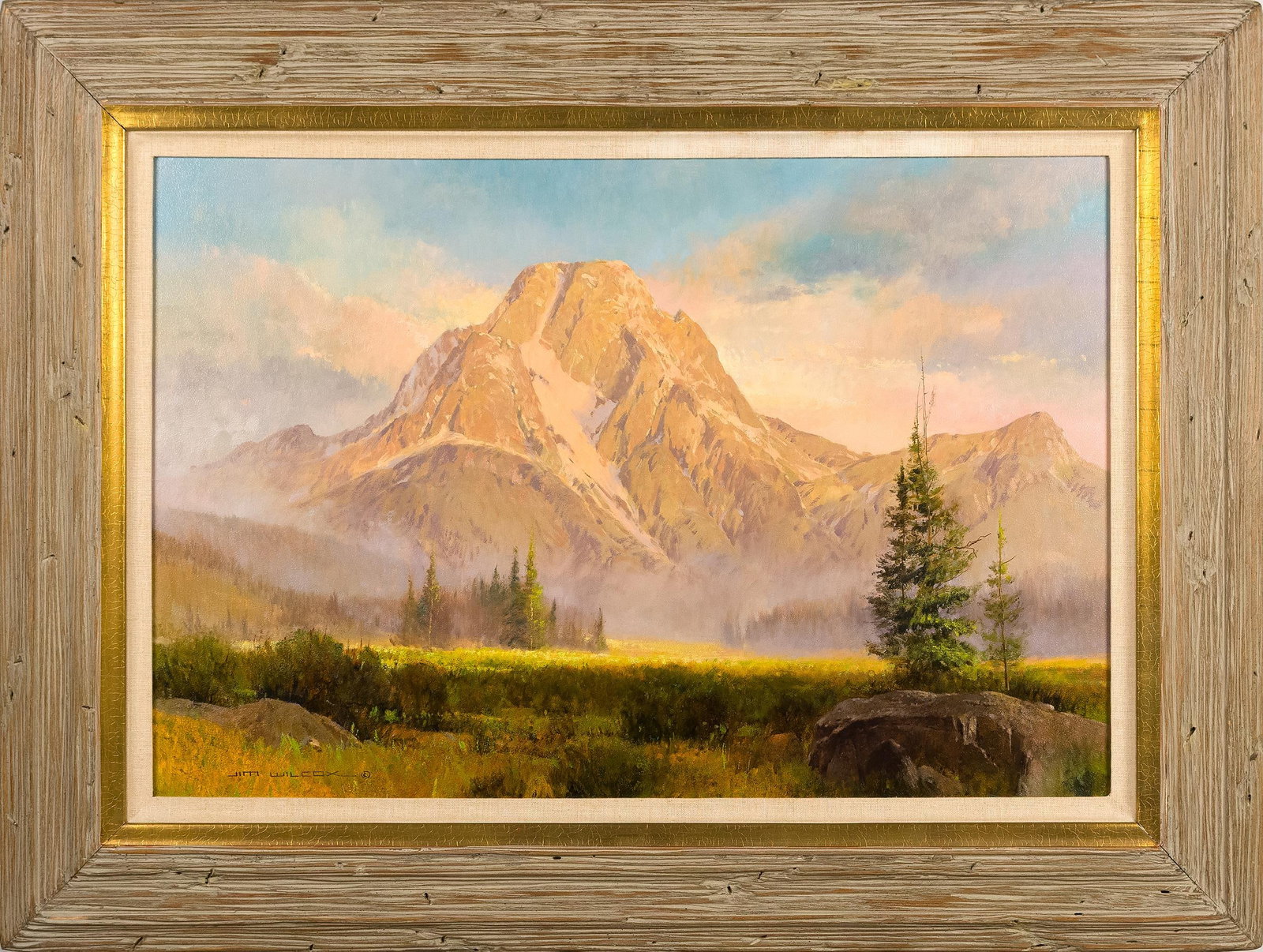 JIM WILCOX OIL, MT. MORAN SUNRISE. (1 of 12)