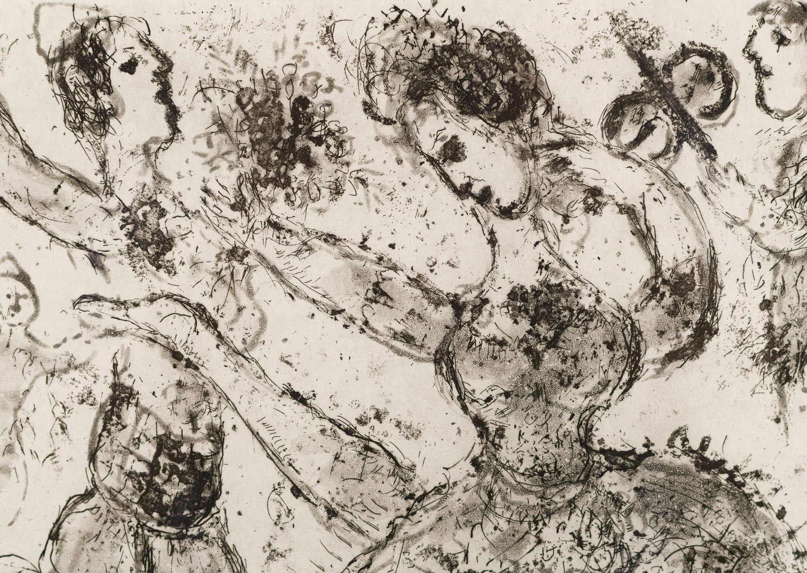 MARC CHAGALL ETCHING, LA GRANDE DANSEUSE. - 5