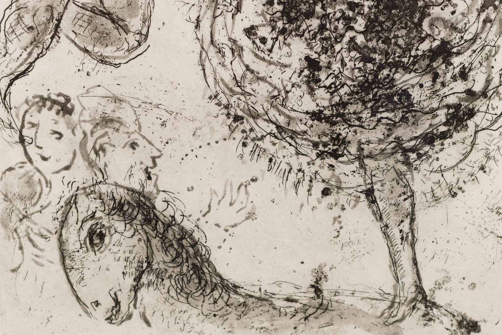 MARC CHAGALL ETCHING, LA GRANDE DANSEUSE. - 6