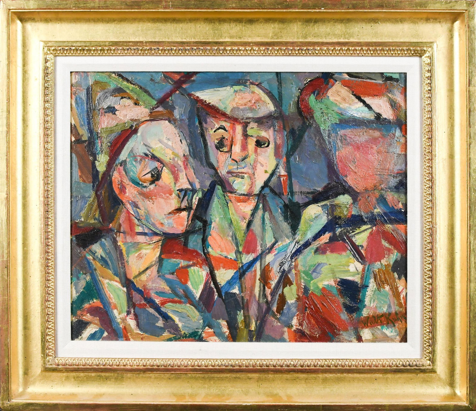 WALT KUHN OIL, CUBIST FIGURES (1 of 8)