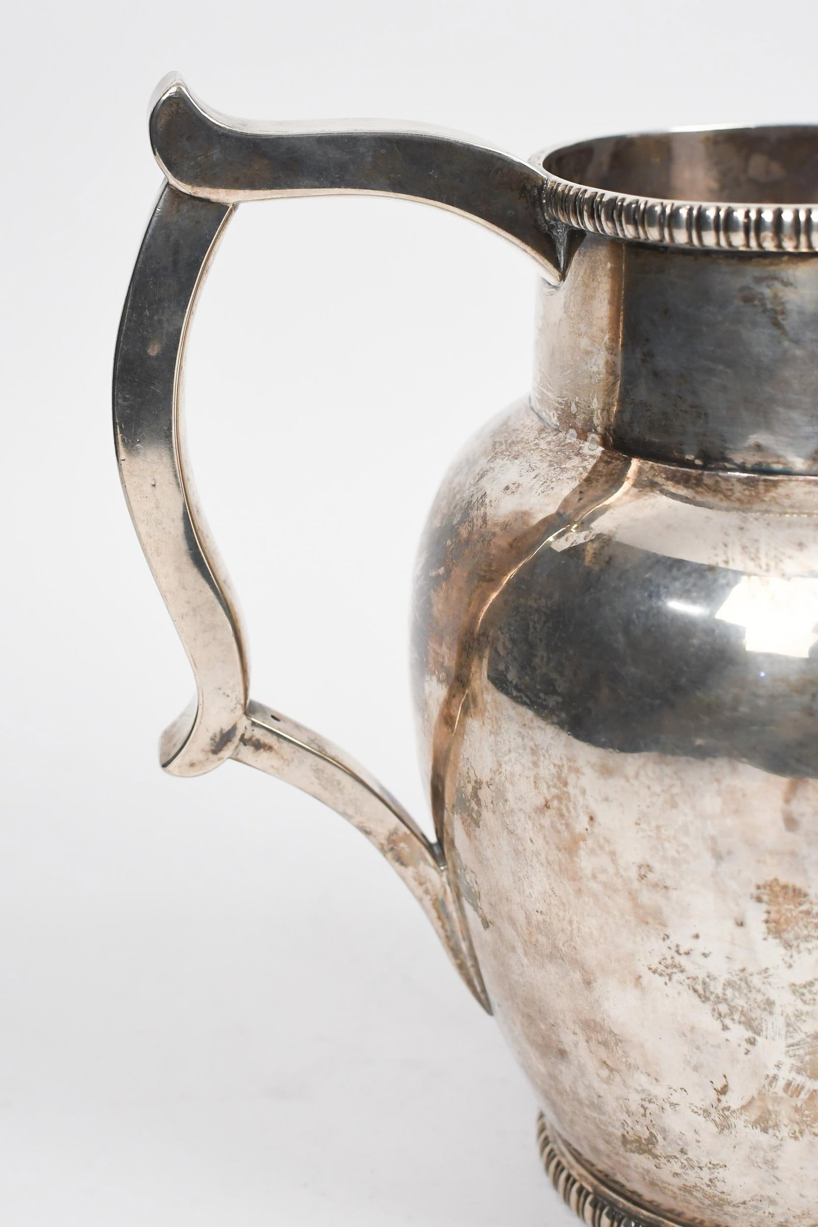 P. STACY COIN SILVER PITCHER. - 2