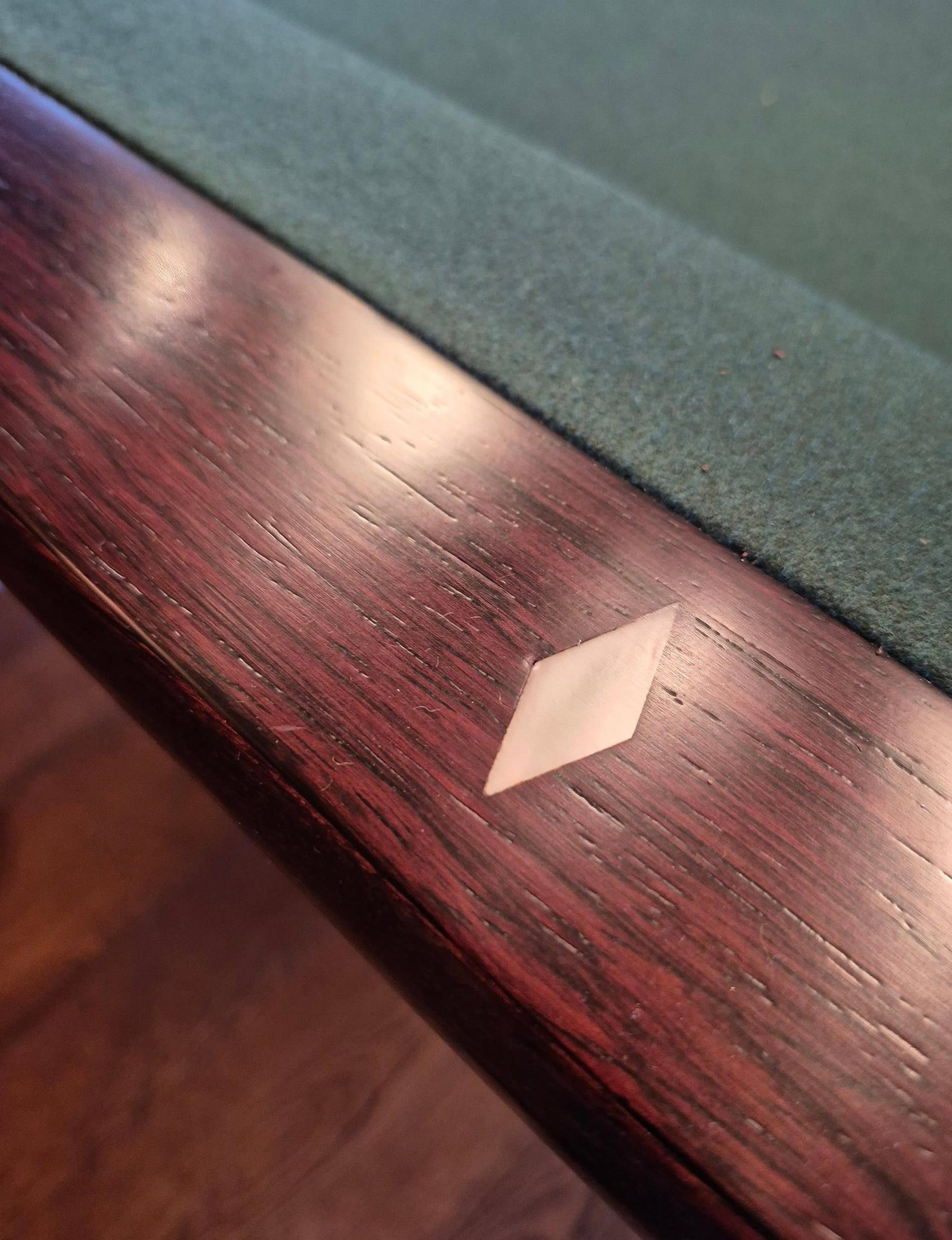 ANTIQUE BRUNSWICK POOL TABLE. - 8