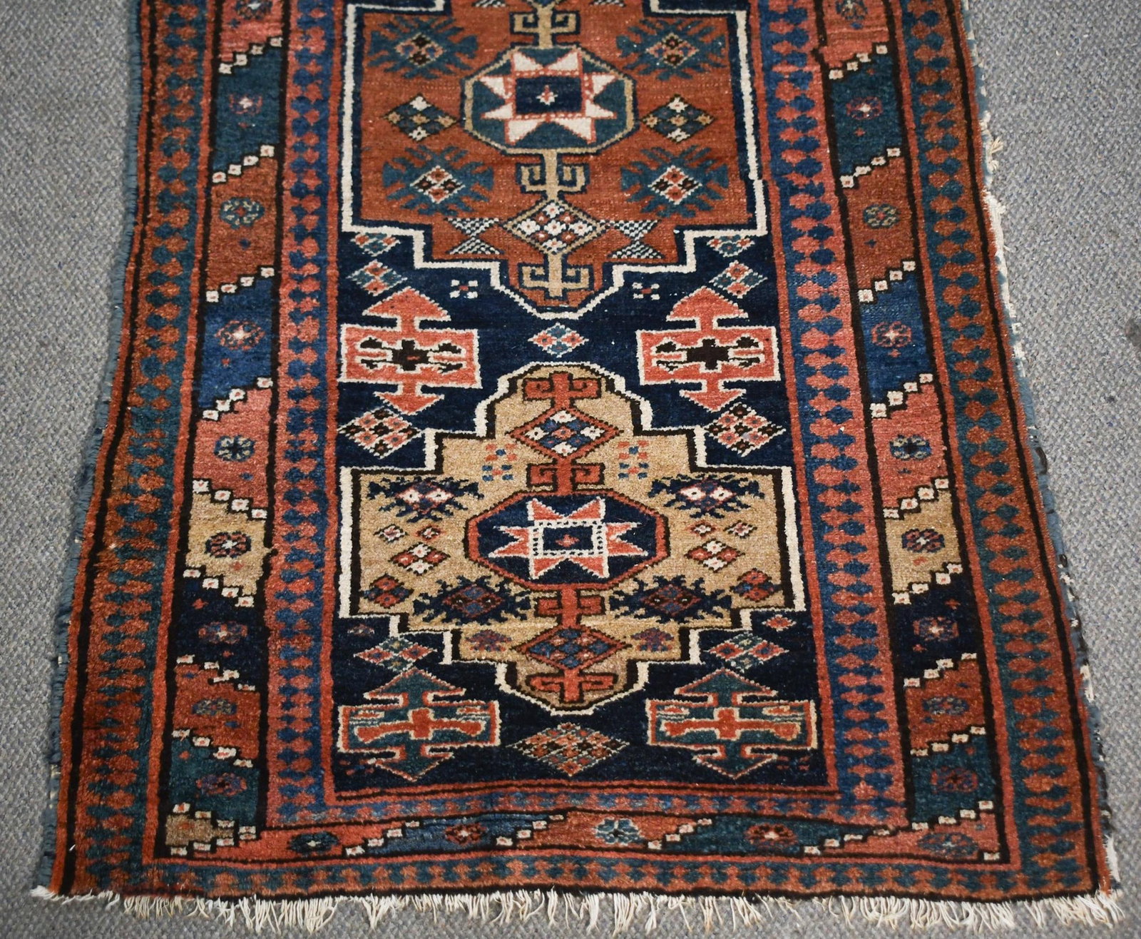 ANTIQUE ORIENTAL HALL RUNNER. - 2