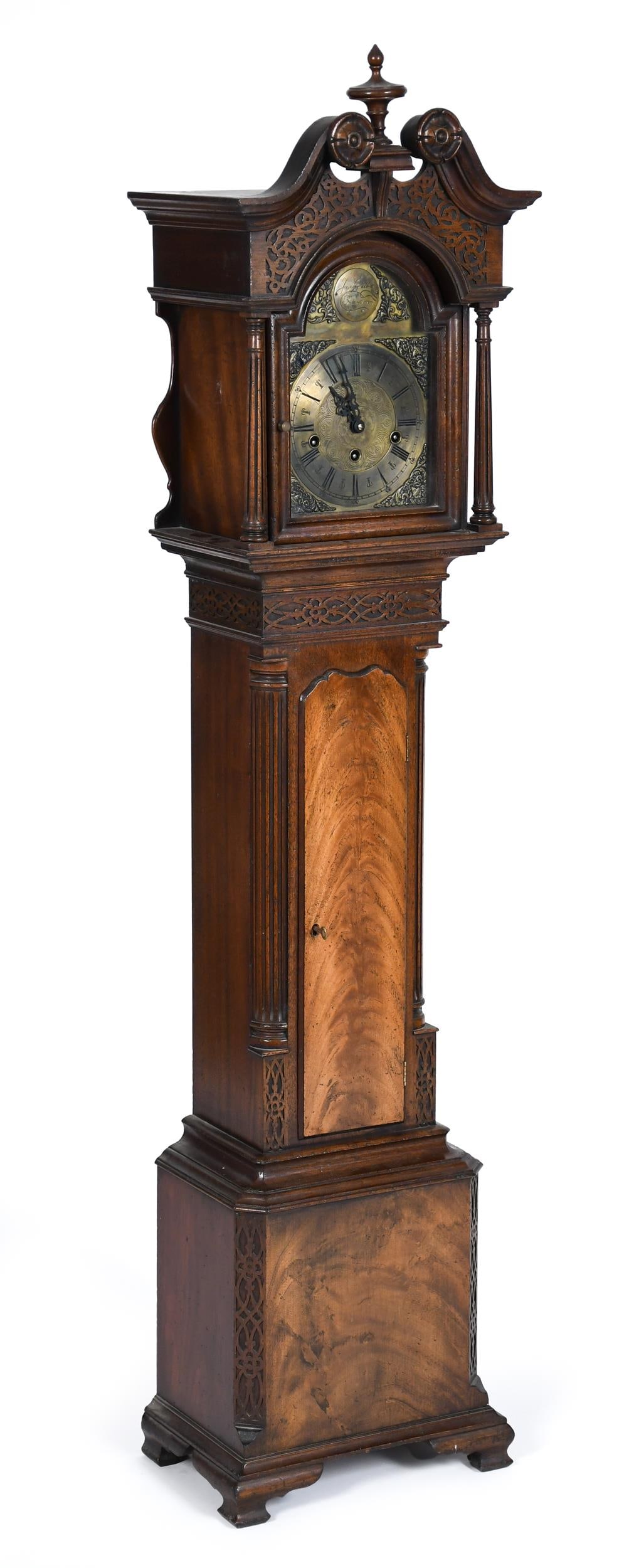 EARLY 20TH C. JAS. SPONDLOW GRANDMOTHER CLOCK. (1 of 12)