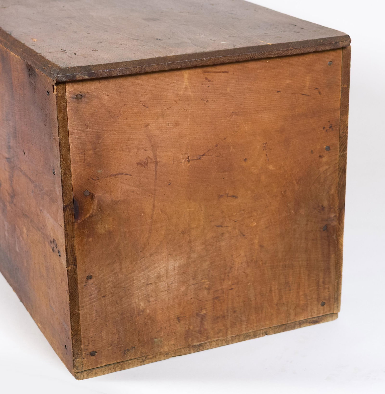 OVERSIZED 19TH AMERICAN PINE GRAIN BIN. - 5