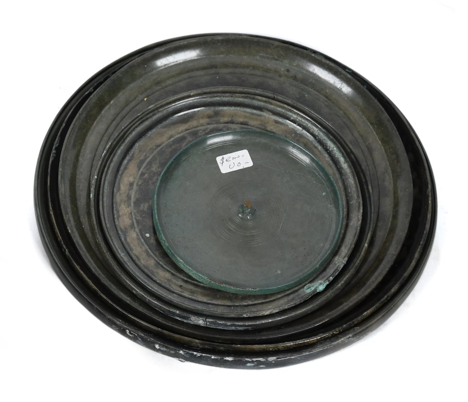 EARLY ASIAN BRONZE MIRRORS, 6PCS.: A good collection of antique circular Chinese bronze mirrors. Includes a variation of designs, sizes ranging from 3.5” - 7.5” dia.