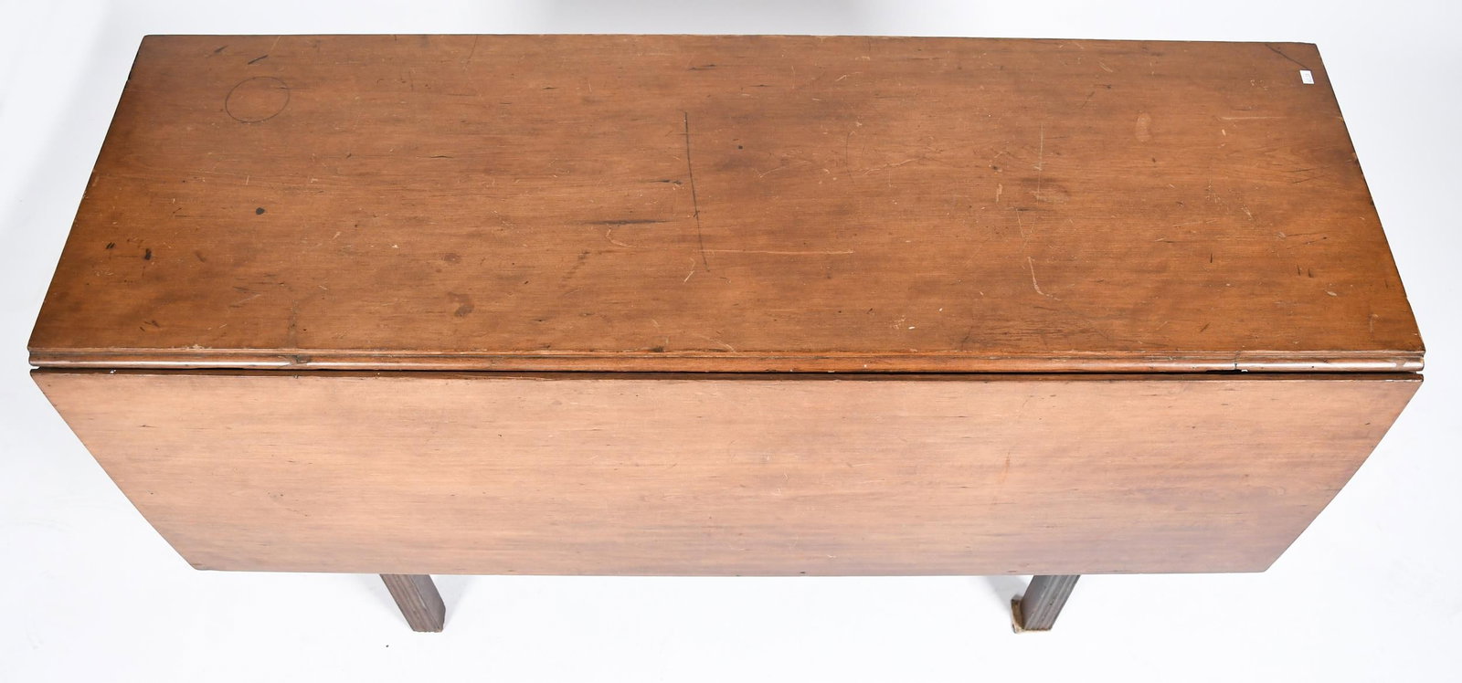 18TH C. AMERICAN CHIPPENDALE CHERRY DROP LEAF TABLE. - 4