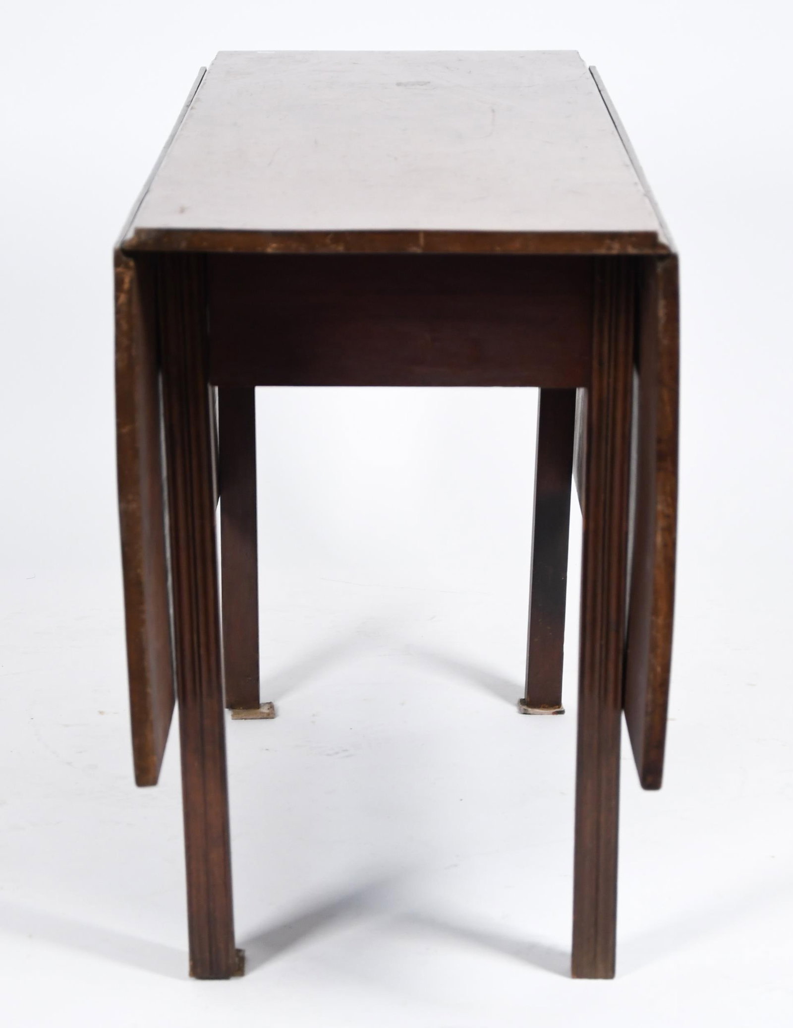 18TH C. AMERICAN CHIPPENDALE CHERRY DROP LEAF TABLE. - 5