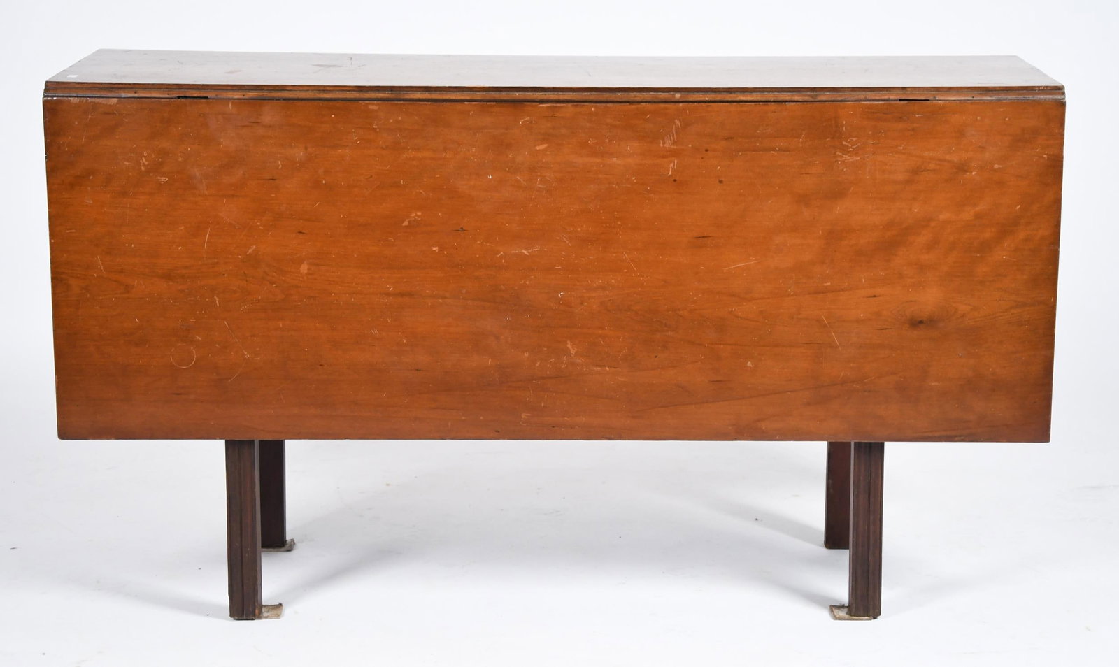 18TH C. AMERICAN CHIPPENDALE CHERRY DROP LEAF TABLE. - 6