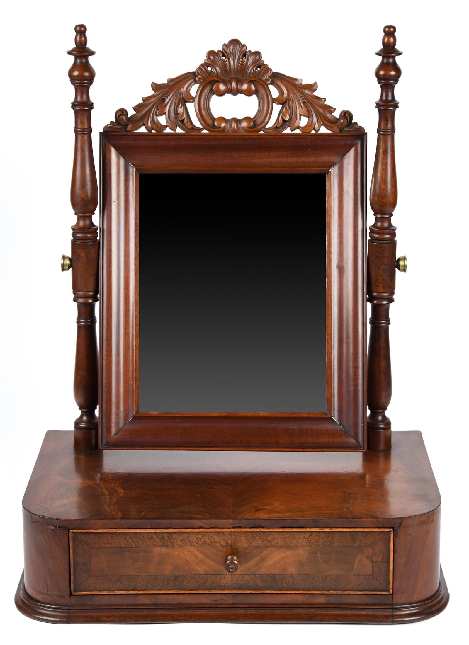 ENGLISH 19TH C. DRESSING MIRROR. (1 of 9)