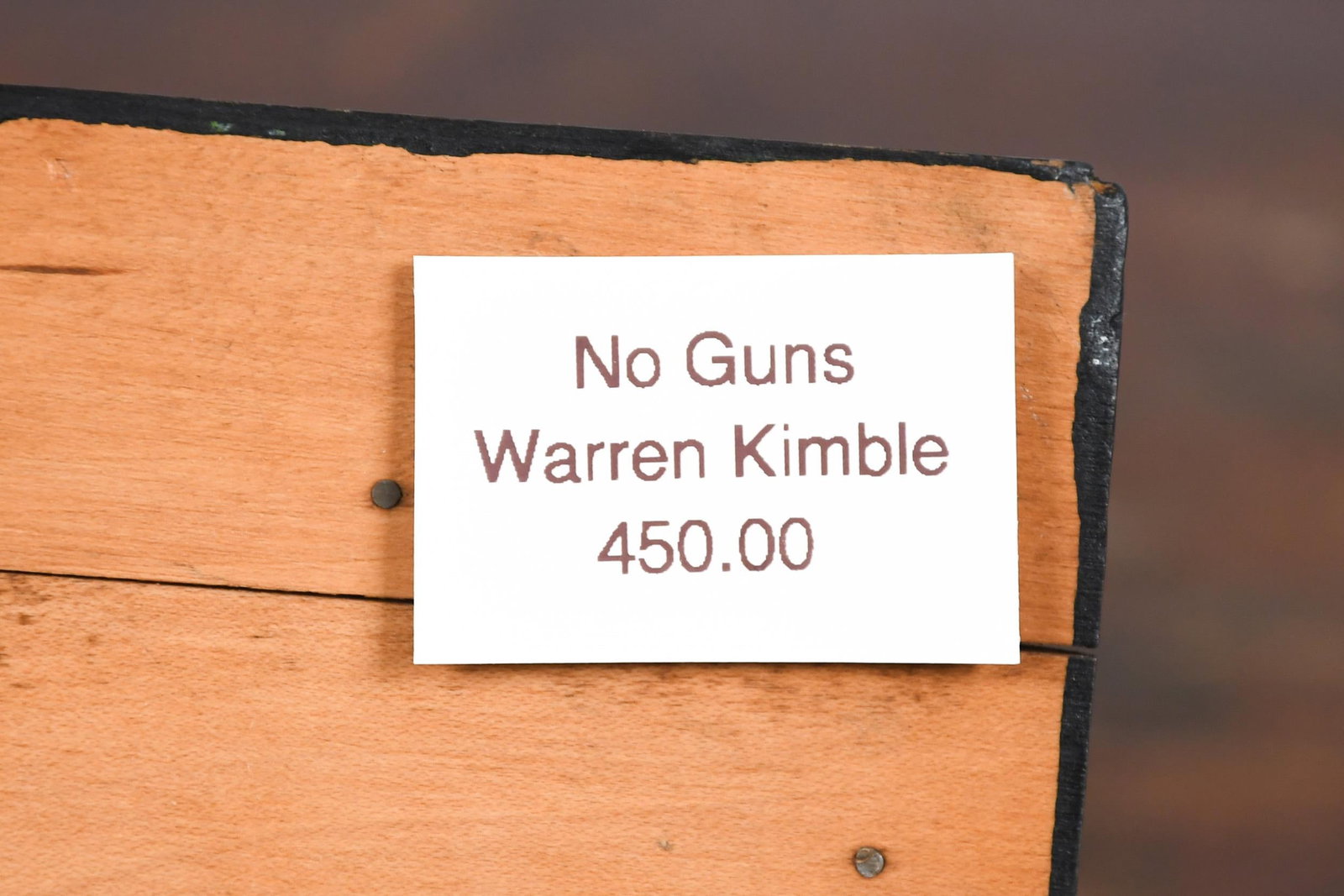 WARREN KIMBLE ASSEMBLAGE, NO GUNS. - 3
