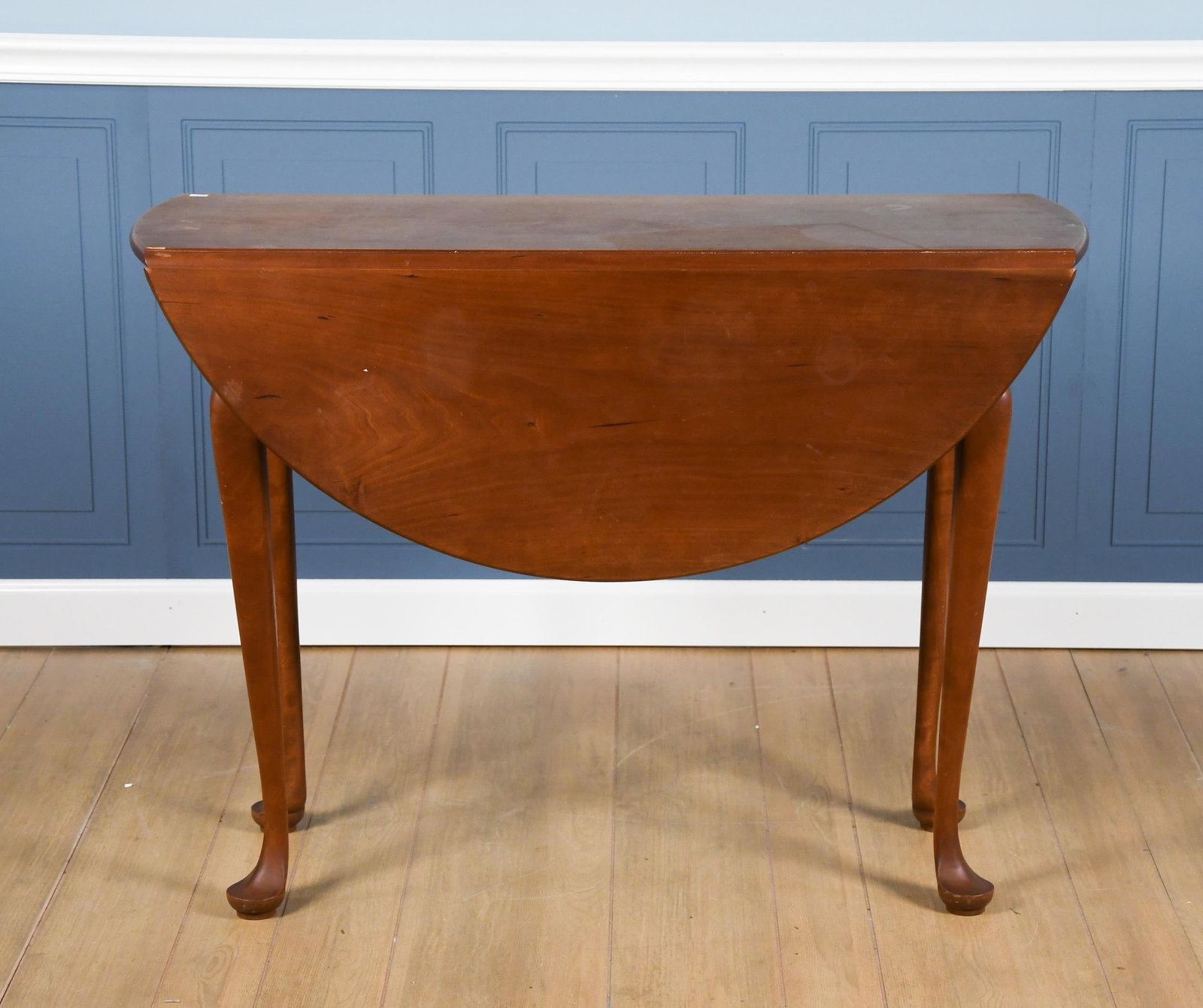 ROBERT BORTREE, STOWE VT, CHERRY DROP LEAF TABLE. - 2