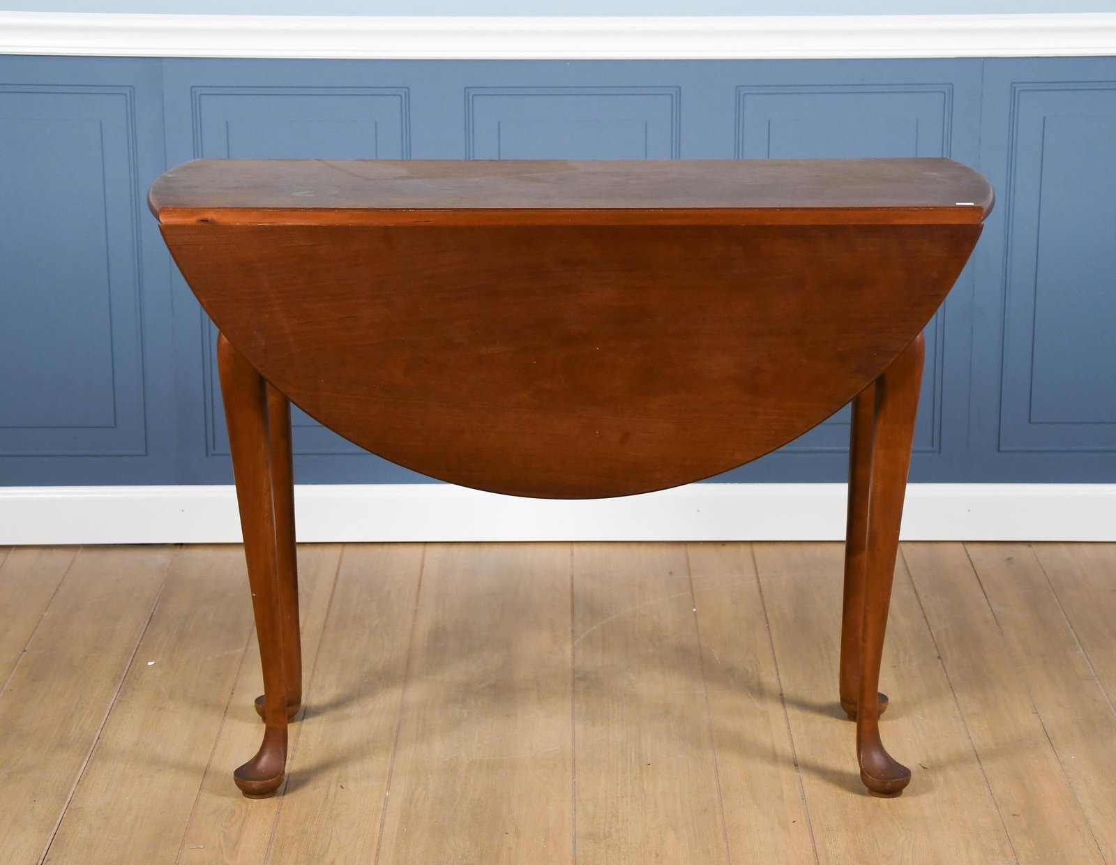 ROBERT BORTREE, STOWE VT, CHERRY DROP LEAF TABLE. - 6