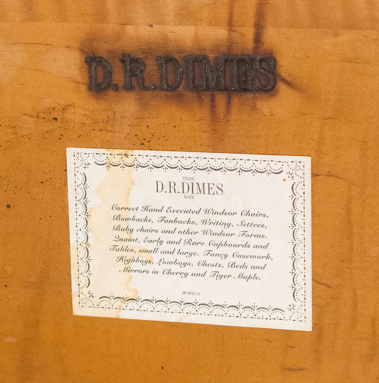 DR DIMES MAPLE DINING TABLE. - 7