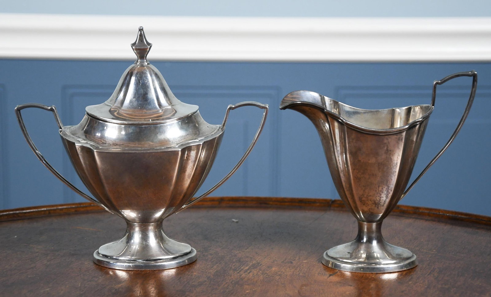 WALLACE STERLING TEA SET, 4 PCS. - 7
