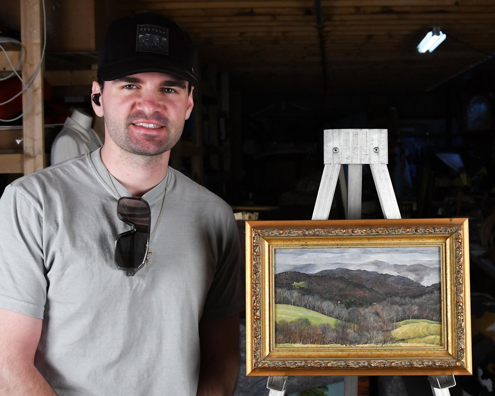 GARY MILEK TEMPERA, LANDSCAPE. - 7