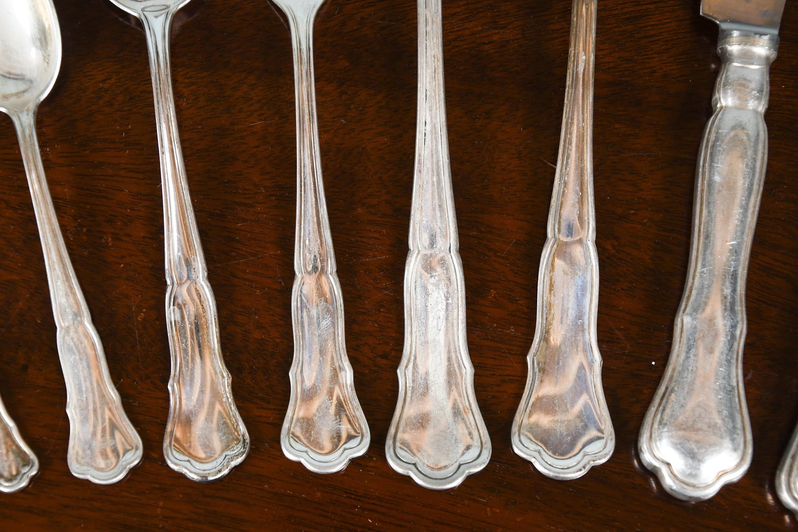LARGE SET 800 SILVER FLATWARE, 214 OZ T. - 2
