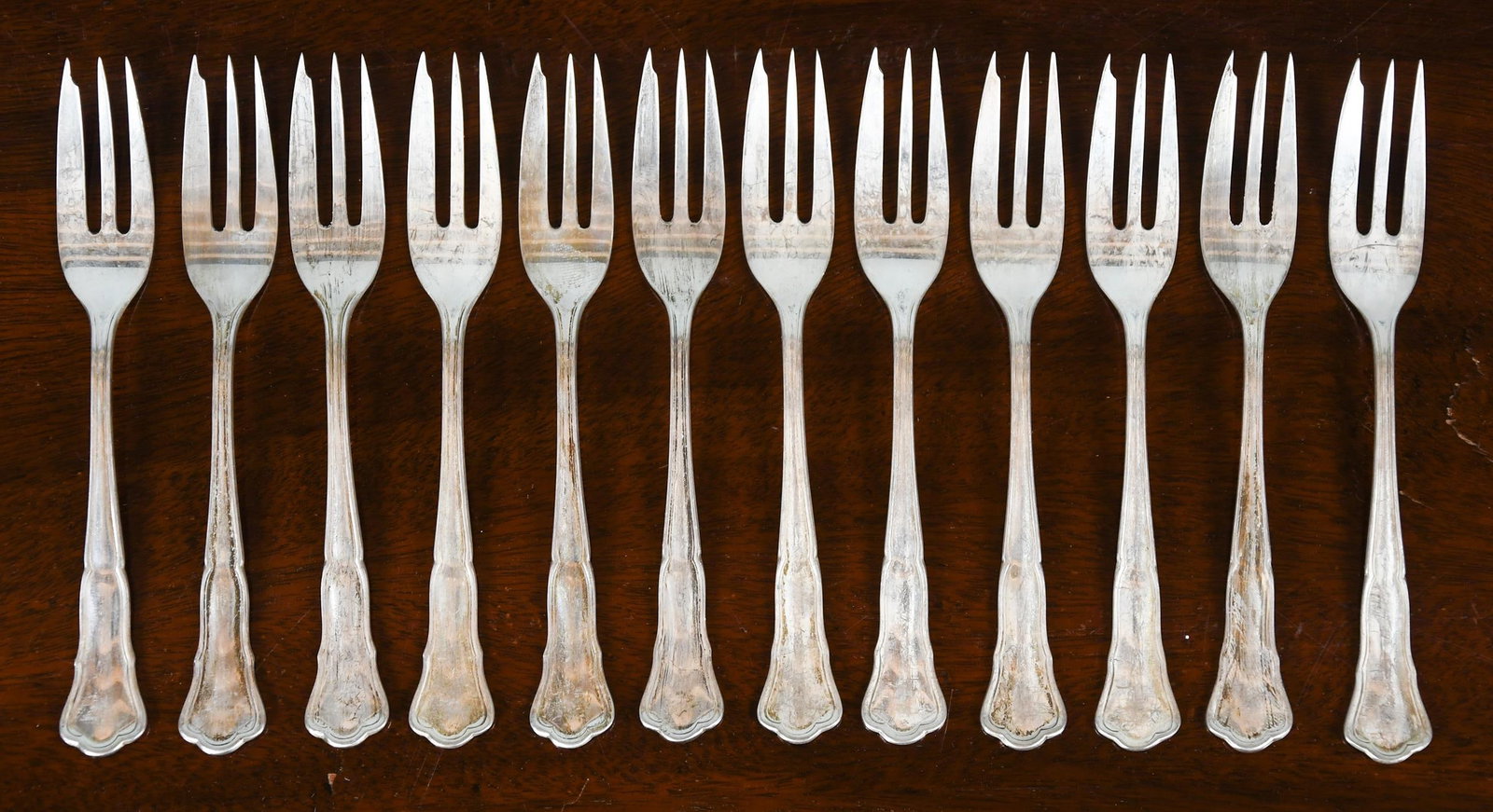 LARGE SET 800 SILVER FLATWARE, 214 OZ T. - 5