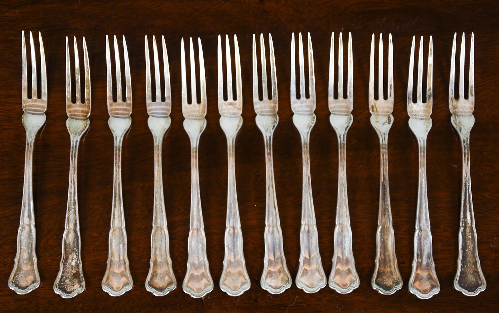 LARGE SET 800 SILVER FLATWARE, 214 OZ T. - 6