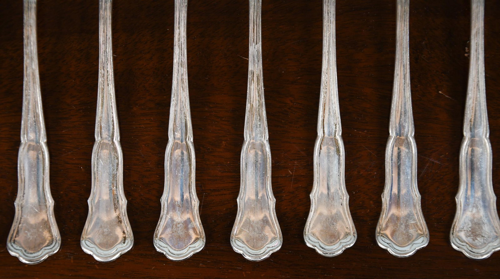 LARGE SET 800 SILVER FLATWARE, 214 OZ T. - 8